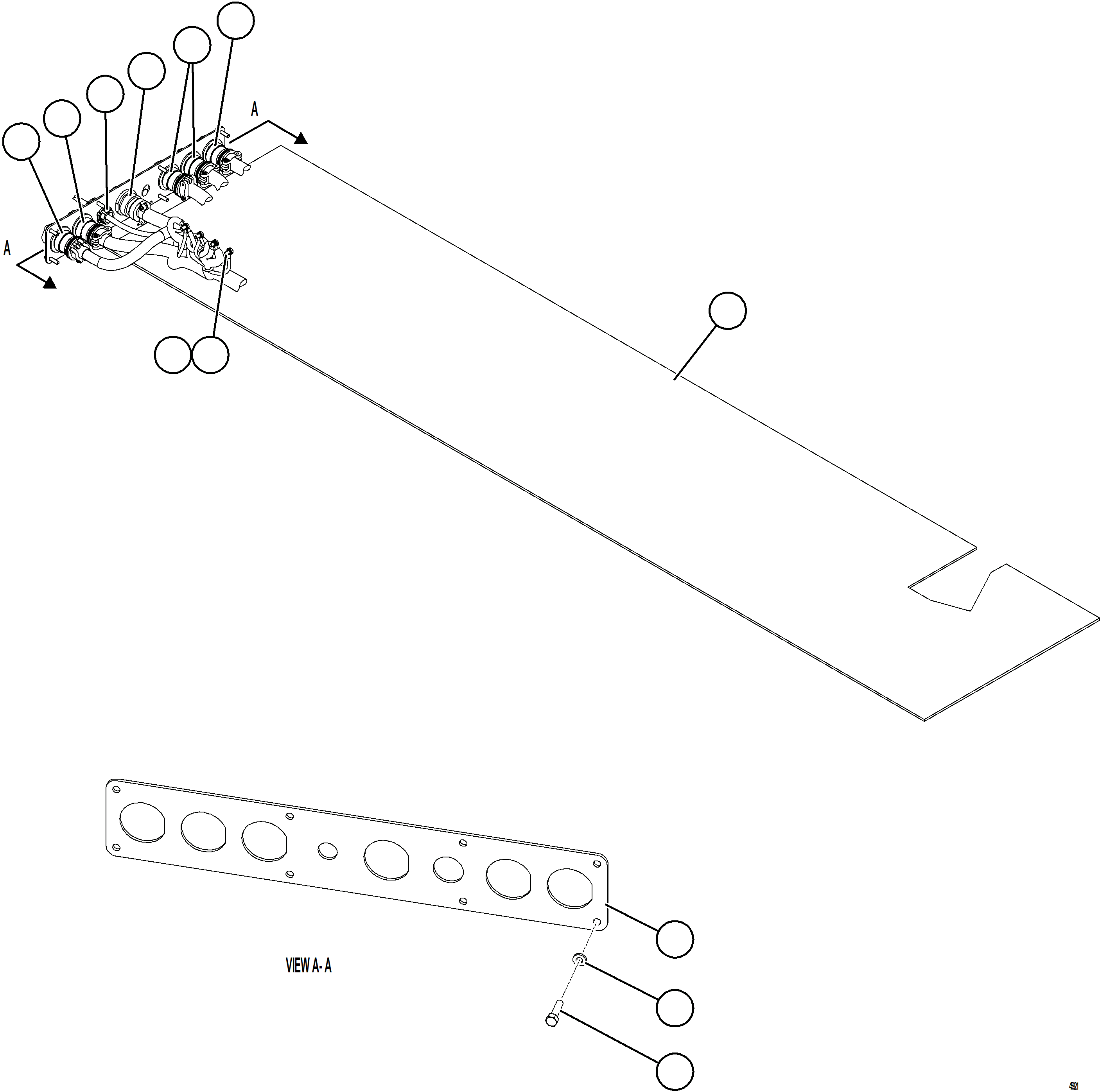 Komatsu parts book diagram for AFE69-P 730E-8 S/N A40063  BUENAVISTA: CAB HARNESSES & CONNECTOR PLATE