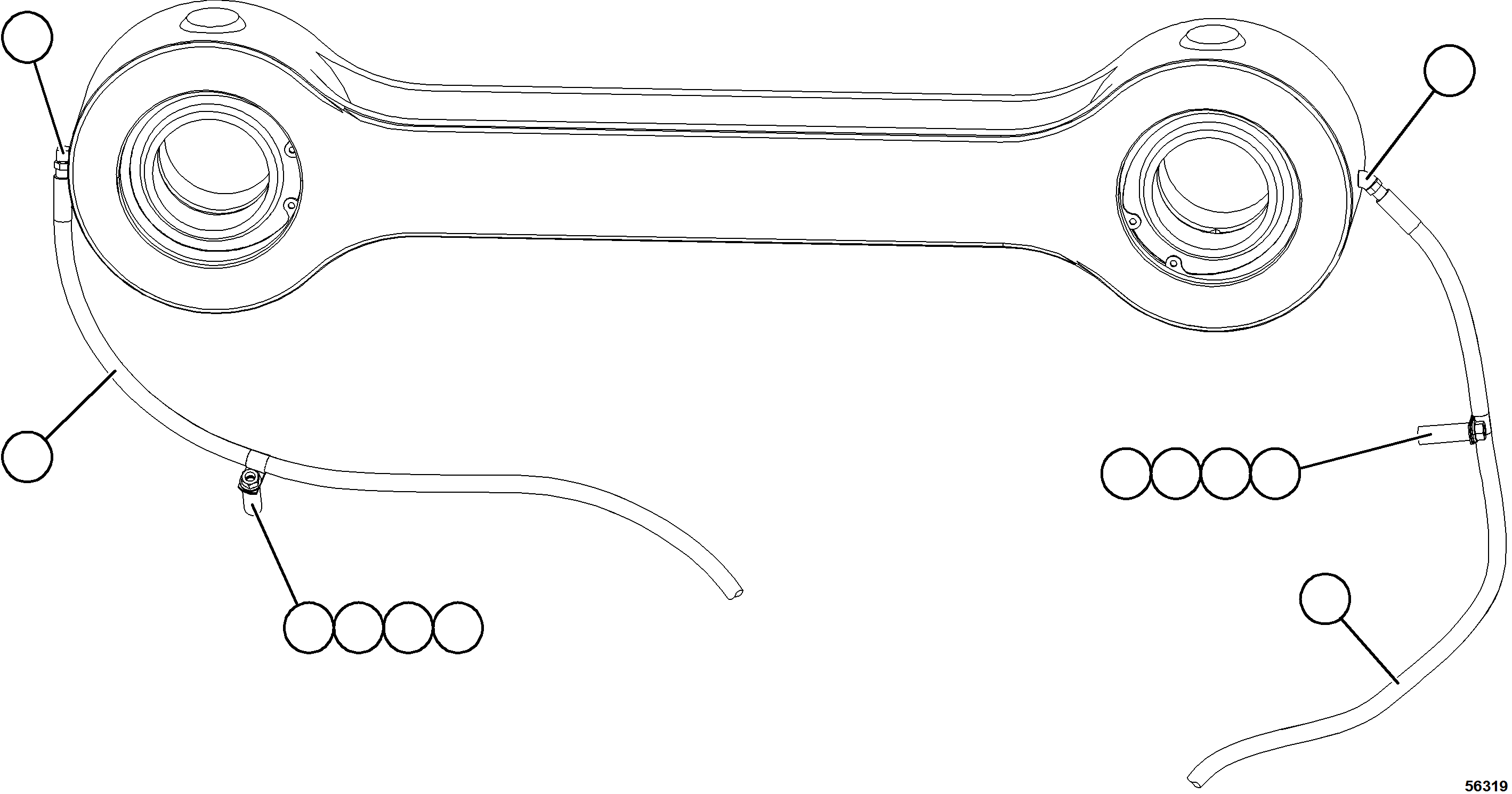 Komatsu parts book diagram for AFE69-P 730E-8 S/N A40063  BUENAVISTA: AUTOMATIC LUBRICATION - ANTI-SWAY BAR