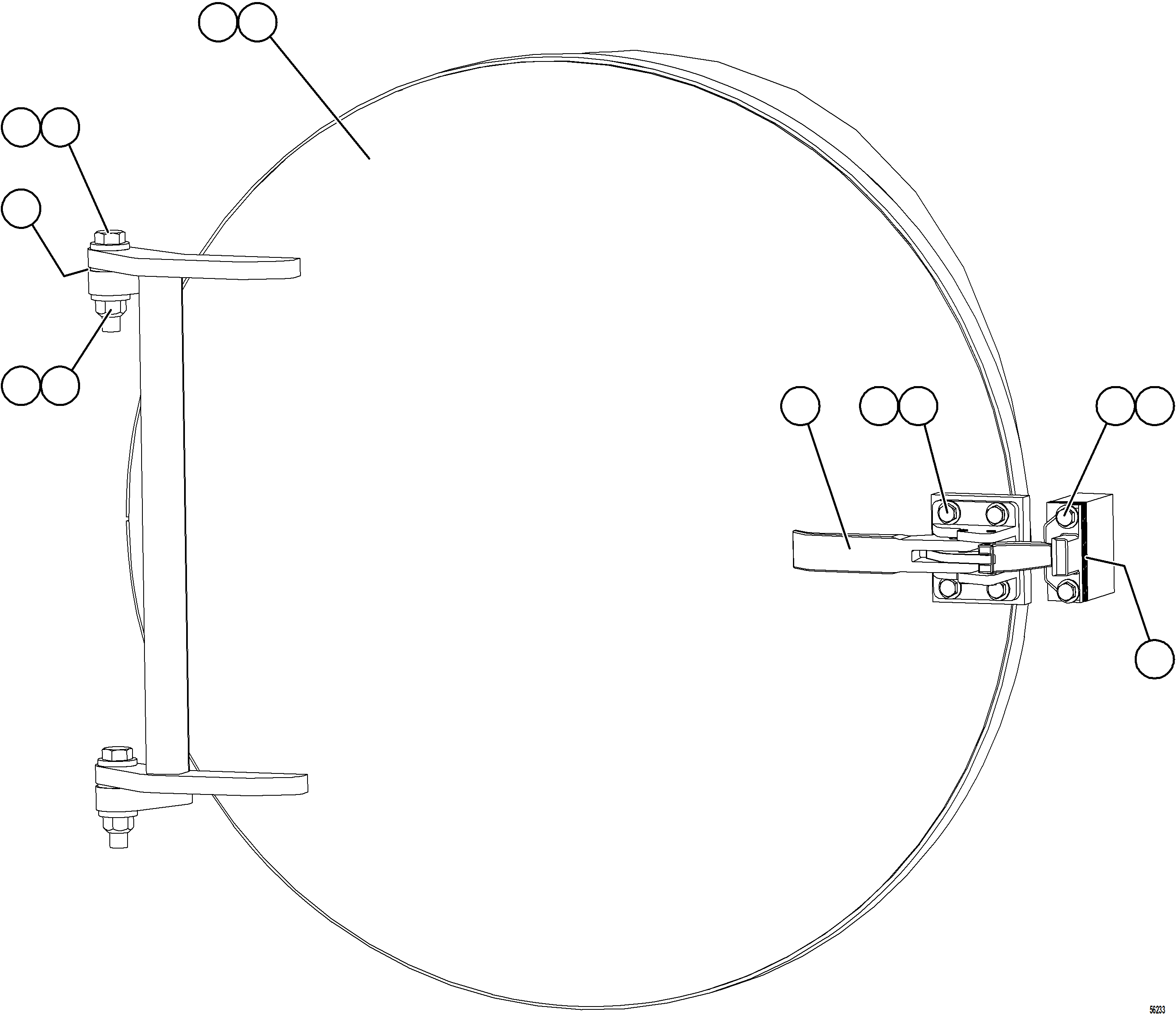 Komatsu parts book diagram for AFE69-Q 730E-8 S/N A40064, A40067  ASSMANG: REAR HATCH COVER