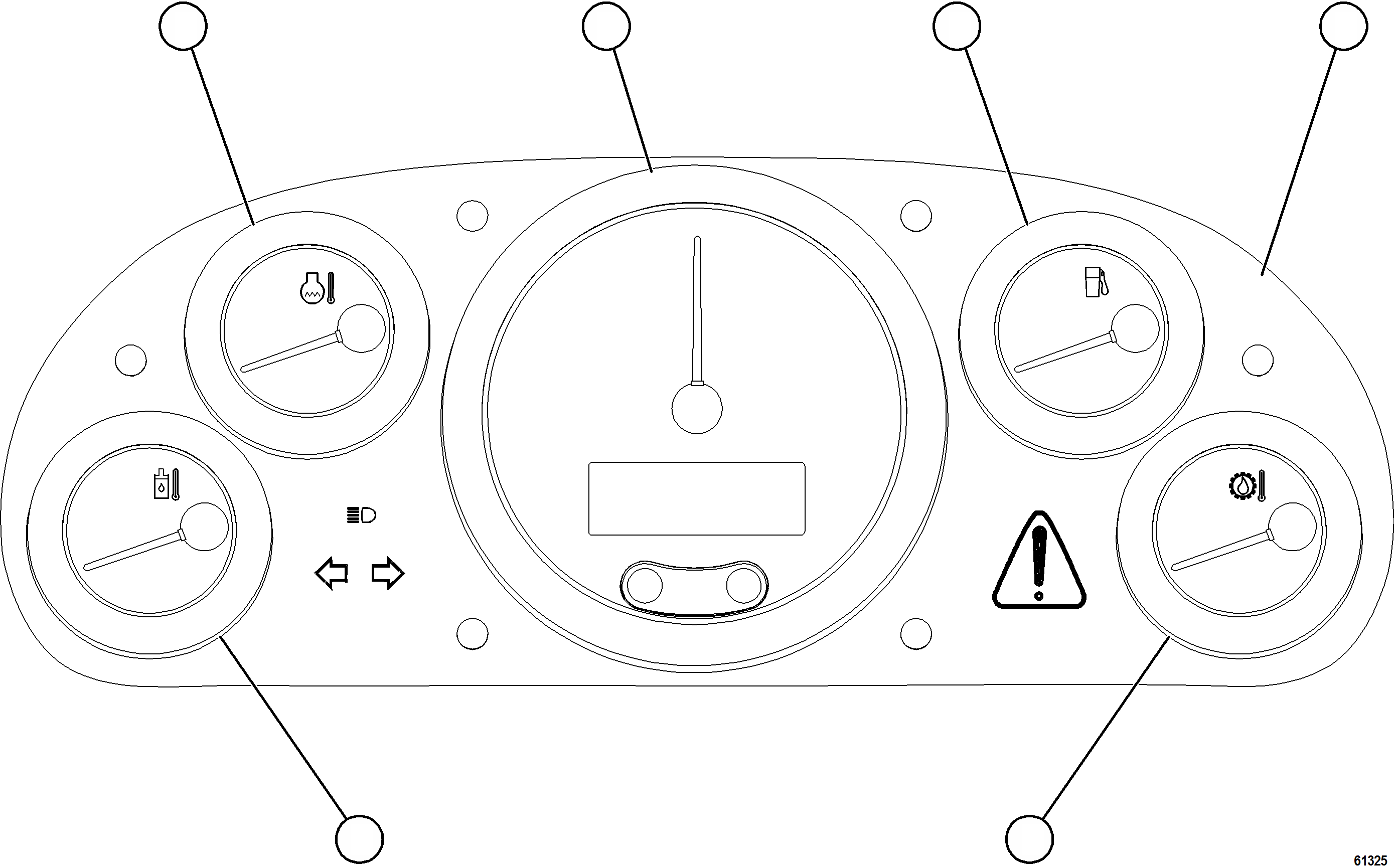 Komatsu parts book diagram for AFE69-Q 730E-8 S/N A40064, A40067  ASSMANG: GAUGE PANEL