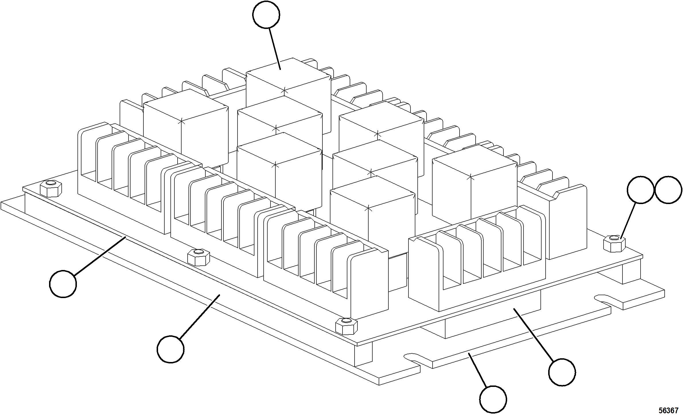 Komatsu parts book diagram for AFE69-Q 730E-8 S/N A40064, A40067  ASSMANG: RELAY BOARD    EK4991