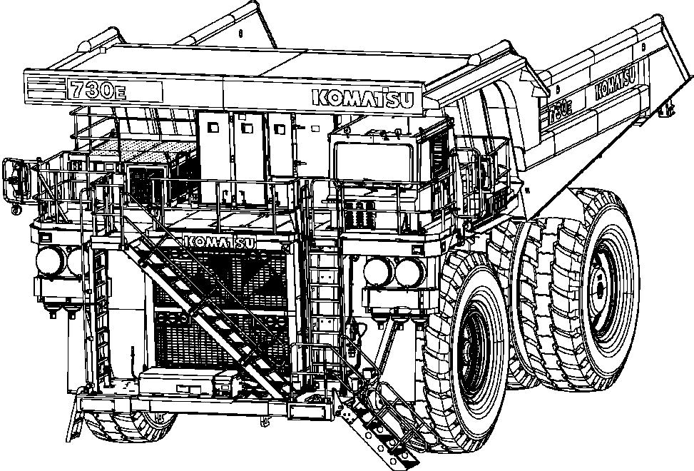 Dump Trucks Komatsu / AFE NEW / AFE69-R 730E-8 S/N A40065 - A40066  NATALKA(afe69-r)