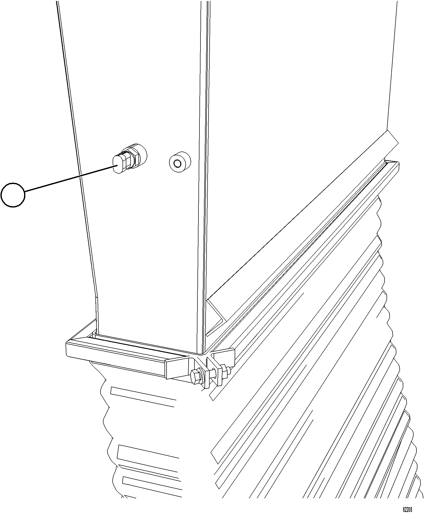 Komatsu parts book diagram for AFE73-T 980E-4 S/N A40160 - A40162  BUENAVISTA: BLOWER INLET DUCT TEMPERATURE SENSOR
