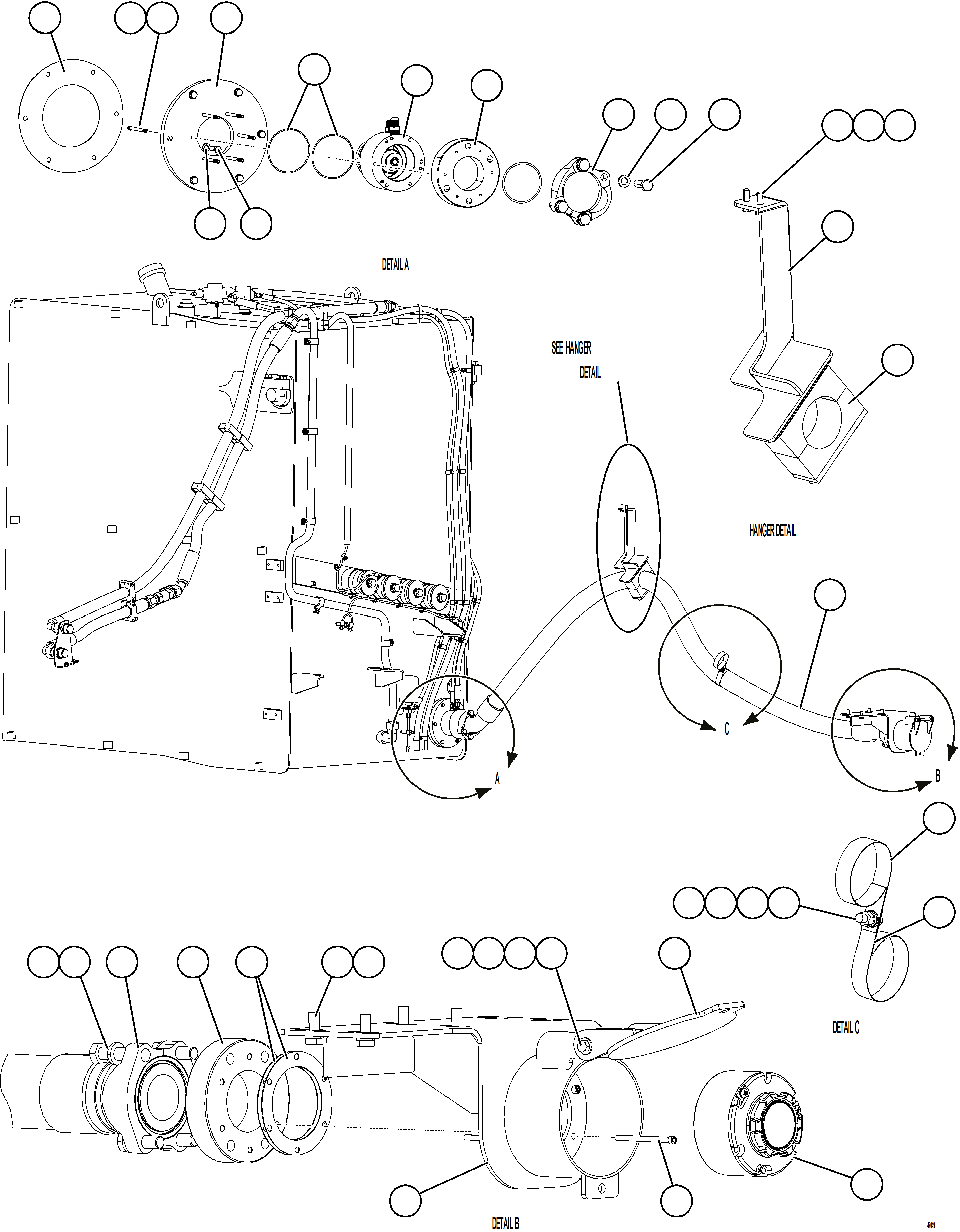 Komatsu parts book diagram for AFE73-T 980E-4 S/N A40160 - A40162  BUENAVISTA: FUEL SYSTEM - QUICK FILL    1/2
