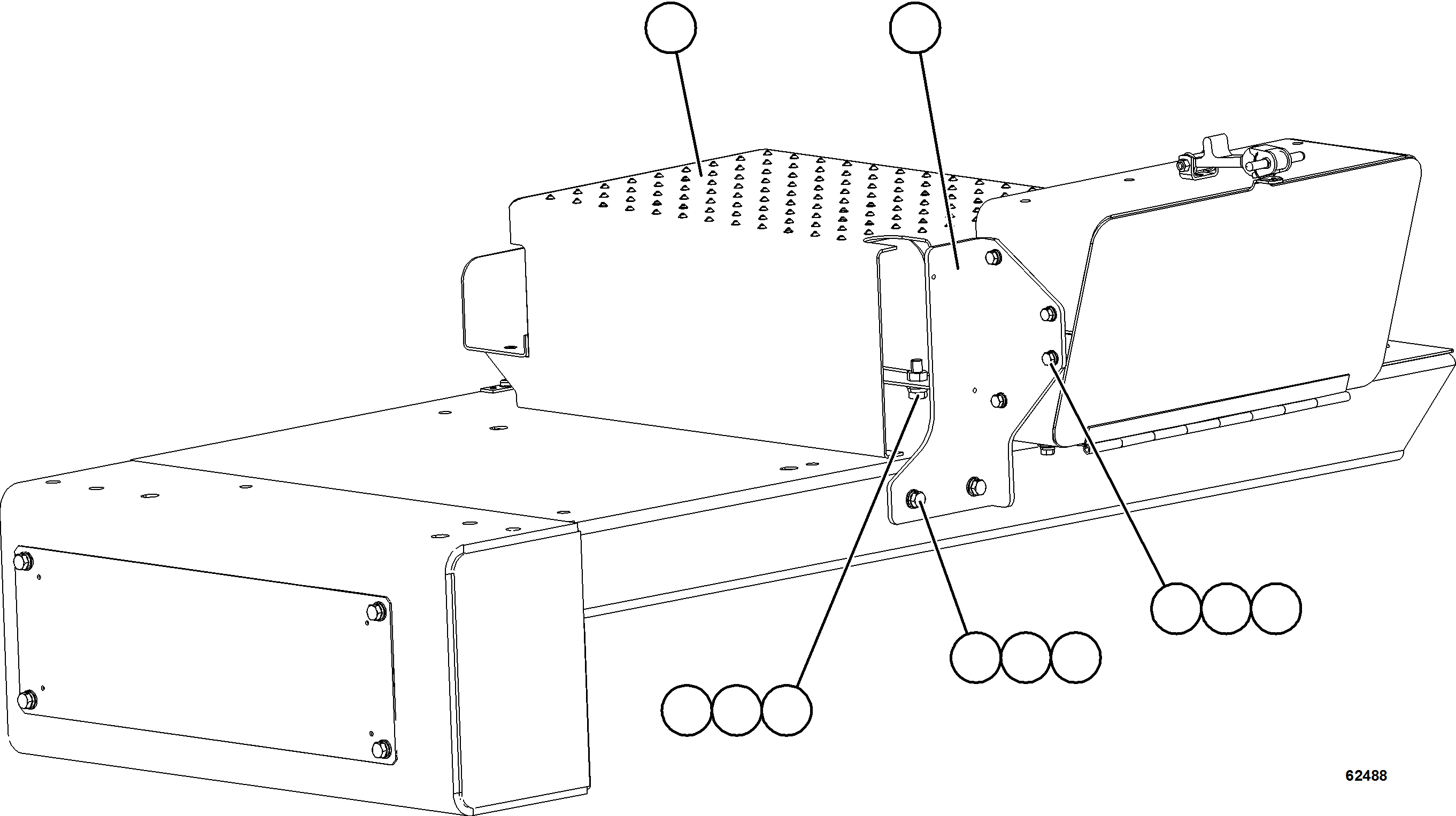 Komatsu parts book diagram for AFE73-T 980E-4 S/N A40160 - A40162  BUENAVISTA: ISOLATION BOX WIRING COVERS