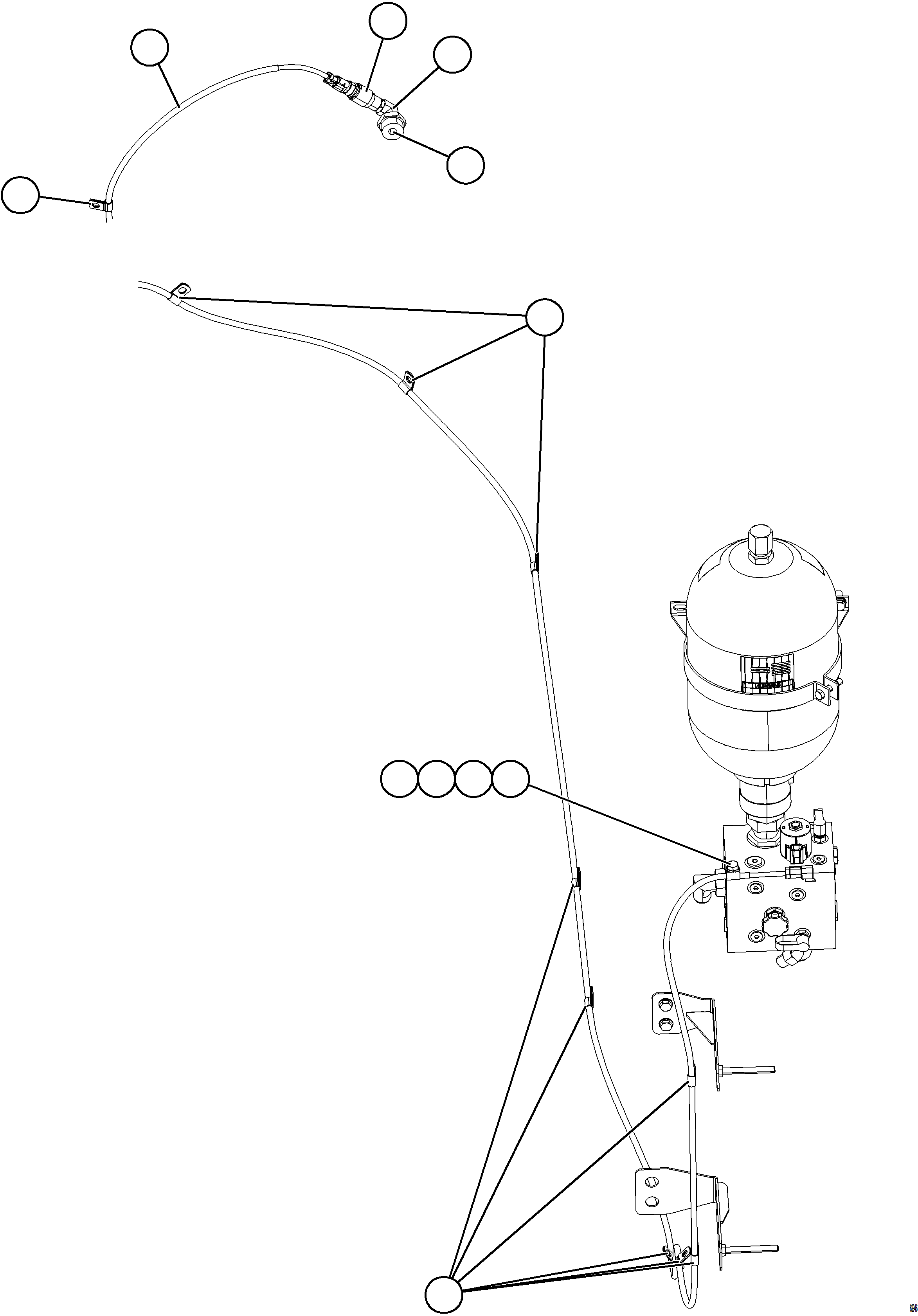 Komatsu parts book diagram for AFE73-T 980E-4 S/N A40160 - A40162  BUENAVISTA: ACCESSORY DRIVE WIRING