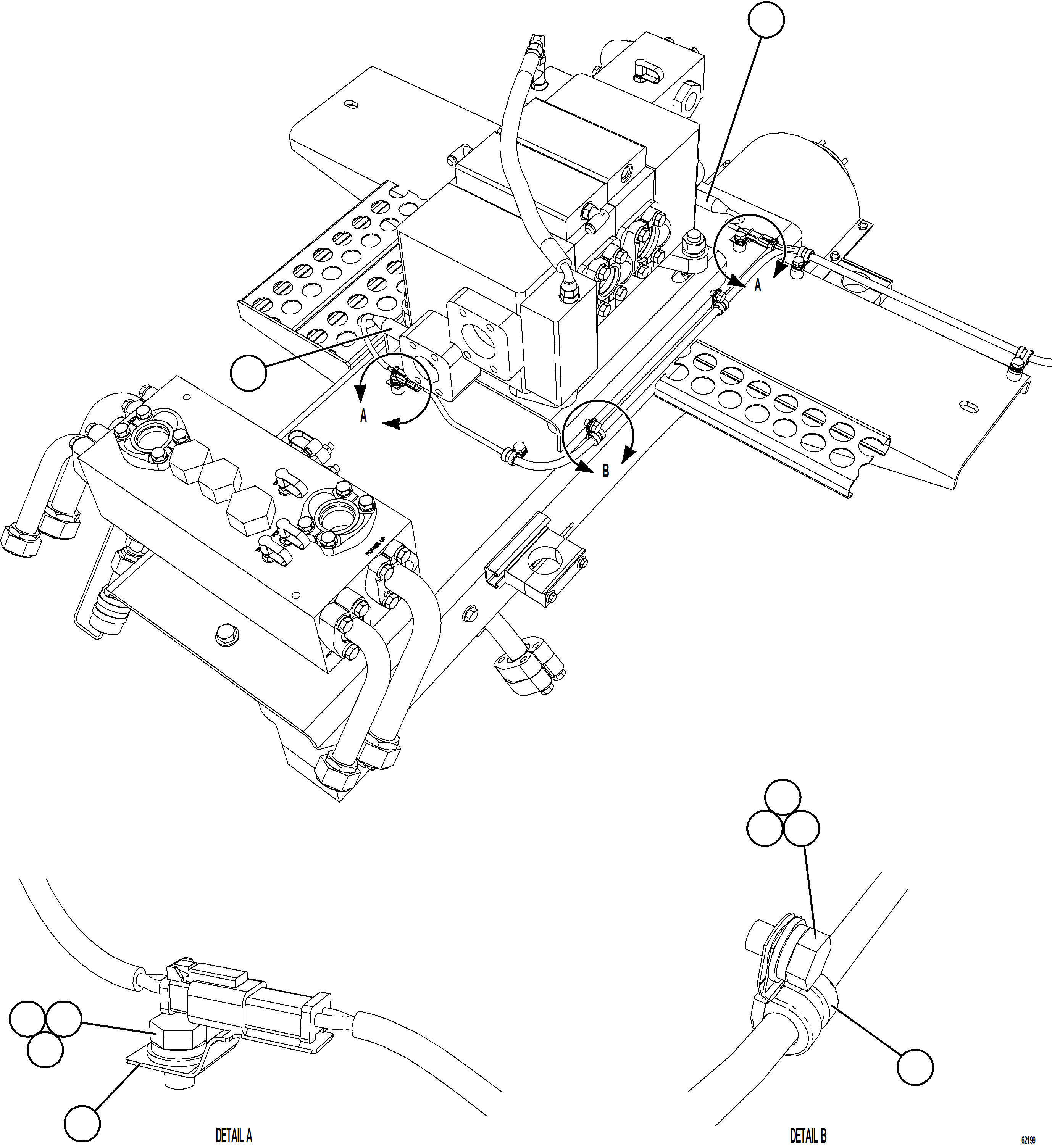 Komatsu parts book diagram for AFE73-T 980E-4 S/N A40160 - A40162  BUENAVISTA: HOIST/PUMP VALVE
