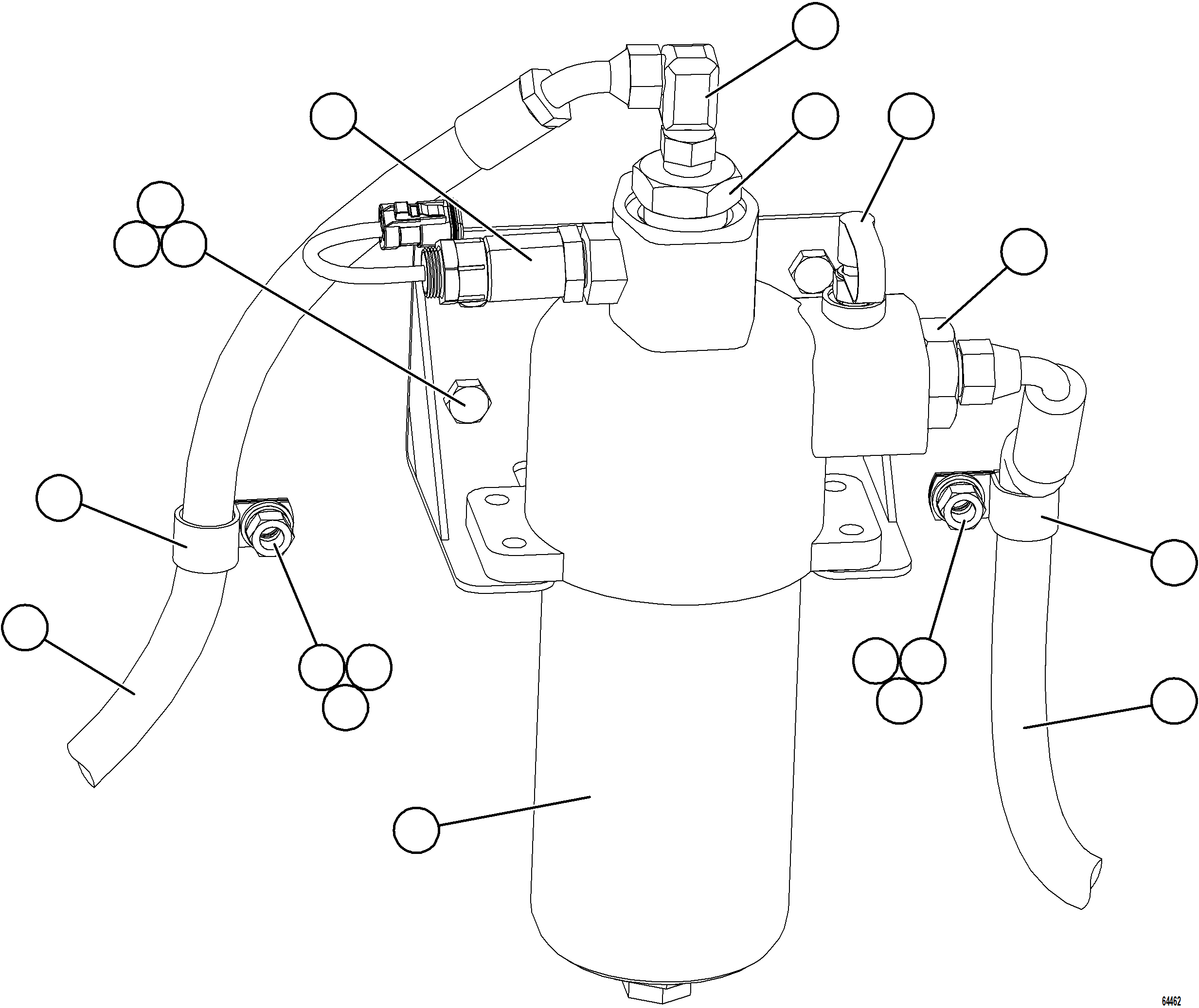 Komatsu parts book diagram for AFE73-T 980E-4 S/N A40160 - A40162  BUENAVISTA: BRAKE HYDRAULIC FILTER INSTALLATION