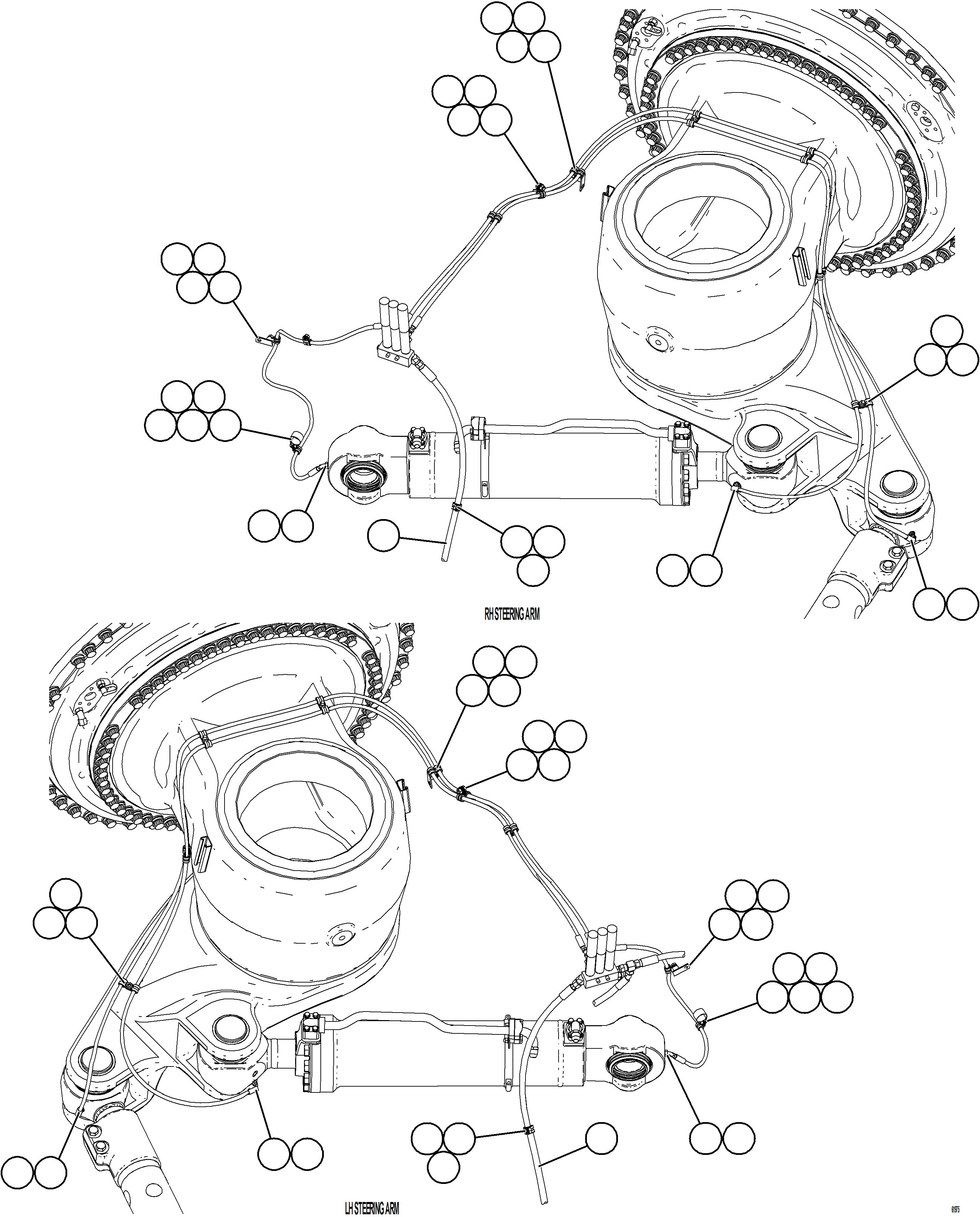 Komatsu parts book diagram for AFE73-T 980E-4 S/N A40160 - A40162  BUENAVISTA: AUTOMATIC LUBRICATION SYSTEM    2/4