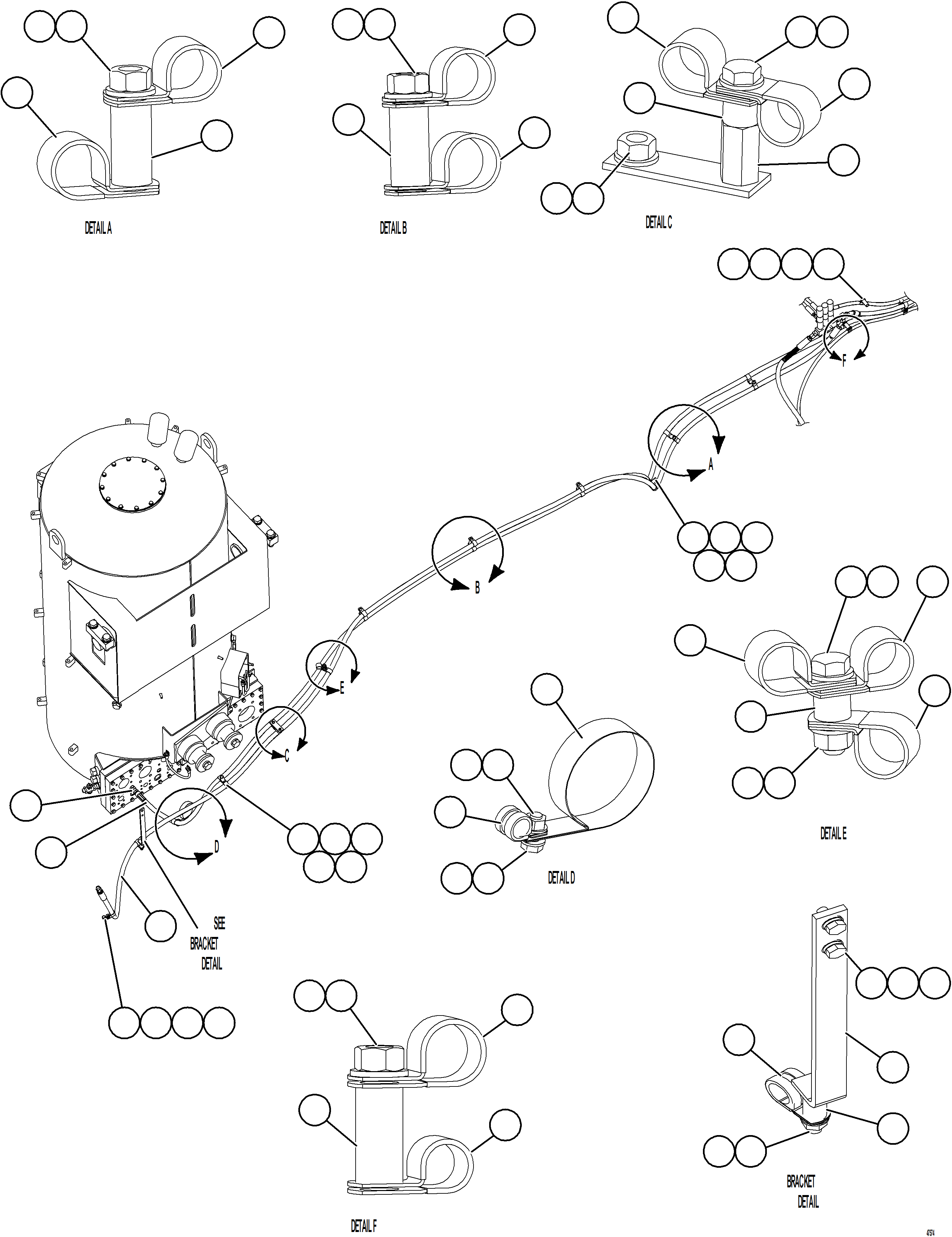 Komatsu parts book diagram for AFE73-T 980E-4 S/N A40160 - A40162  BUENAVISTA: AUTOMATIC LUBRICATION SYSTEM    4/4