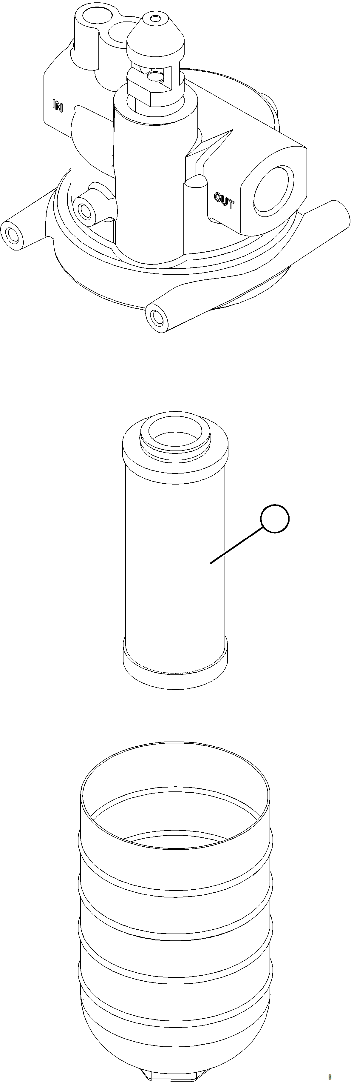 Komatsu parts book diagram for AFE73-T 980E-4 S/N A40160 - A40162  BUENAVISTA: AUTO LUBE FILTER ASSEMBLY    58F-90-00620