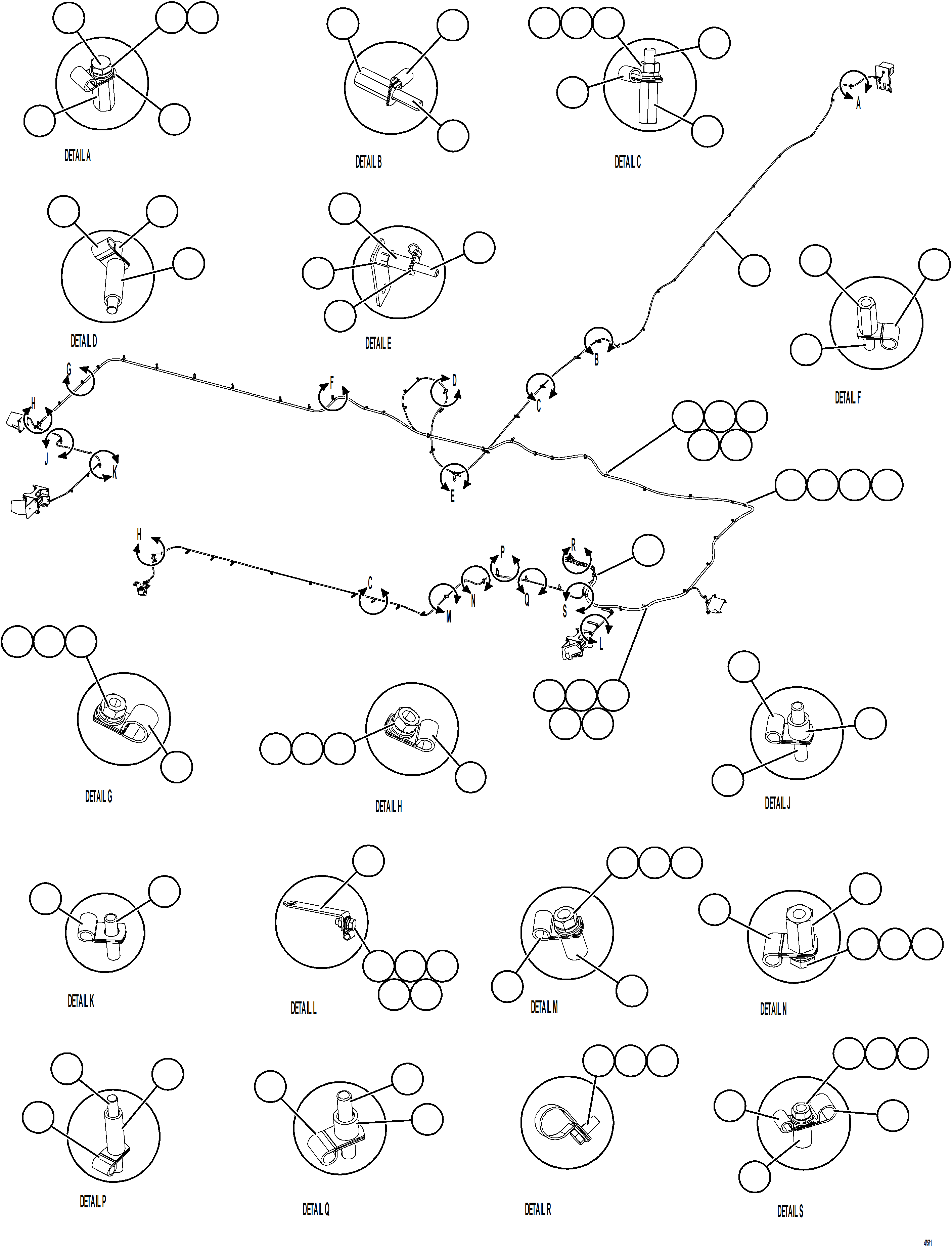 Komatsu parts book diagram for AFE73-T 980E-4 S/N A40160 - A40162  BUENAVISTA: KOMVISION CAMERA HARNESS ROUTING