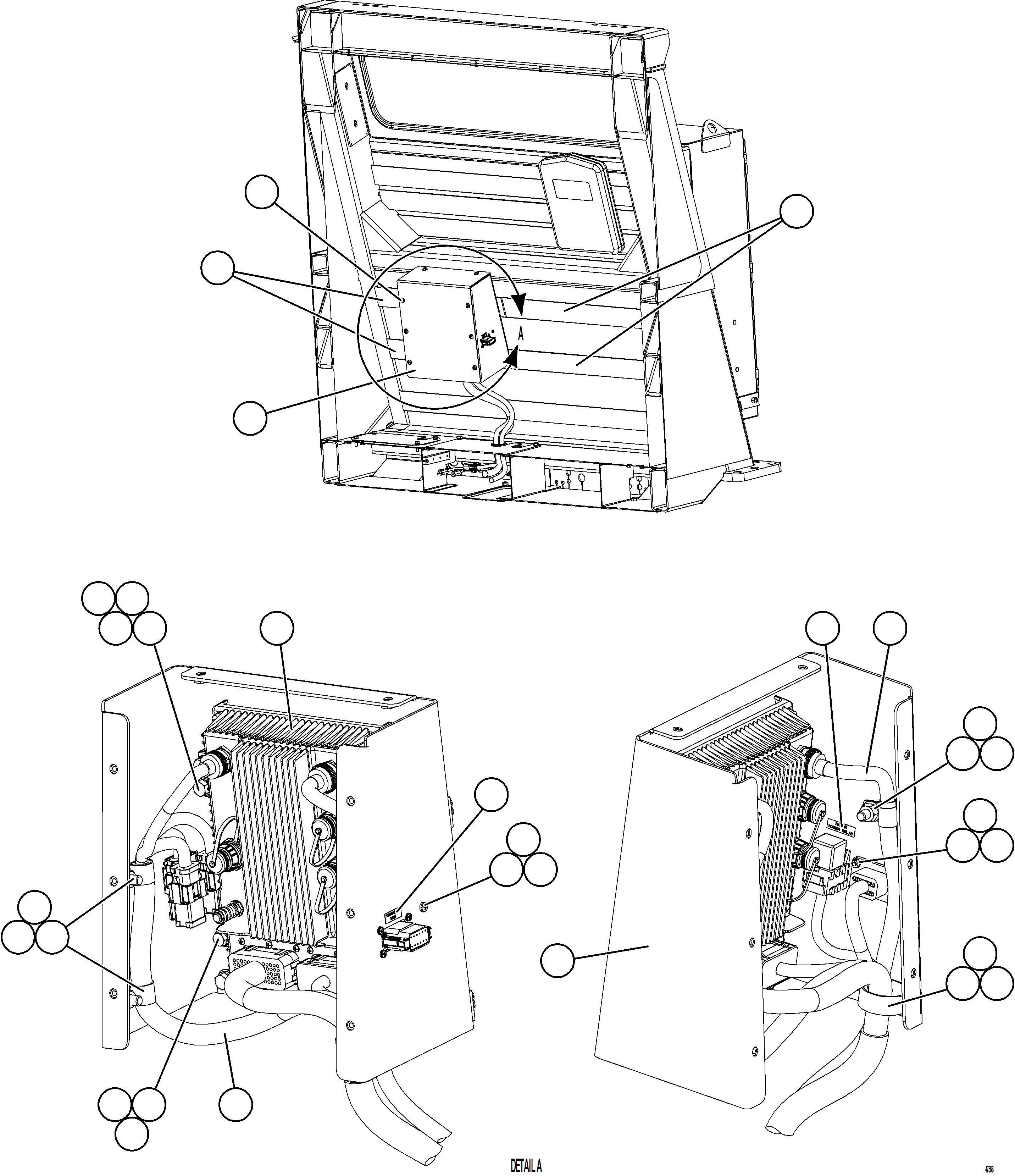 Komatsu parts book diagram for AFE73-T 980E-4 S/N A40160 - A40162  BUENAVISTA: KOMVISION CONTROLLER BOX