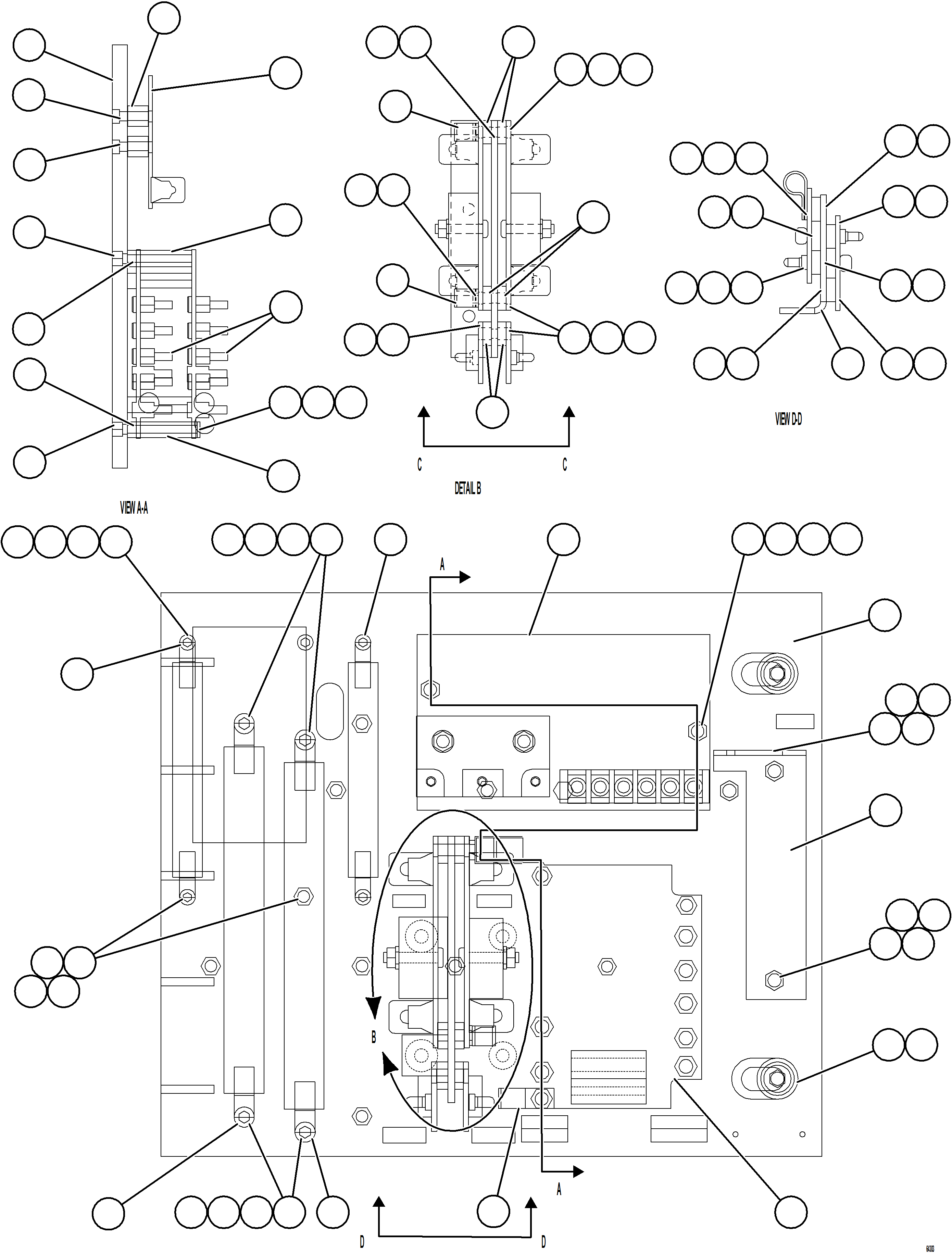 Komatsu parts book diagram for AFE73-T 980E-4 S/N A40160 - A40162  BUENAVISTA: AFSE PANEL COVER ASSEMBLY    1/2    58B-43-00480