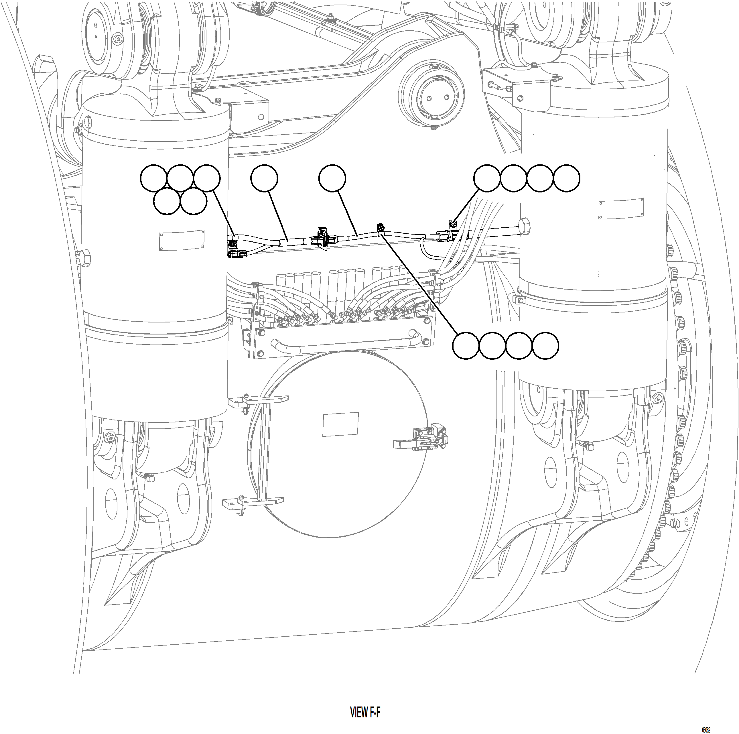 Komatsu parts book diagram for AFE73-V 980E-4 S/N A40166 - A40172  BUENAVISTA: REAR AXLE WIRING    2/3