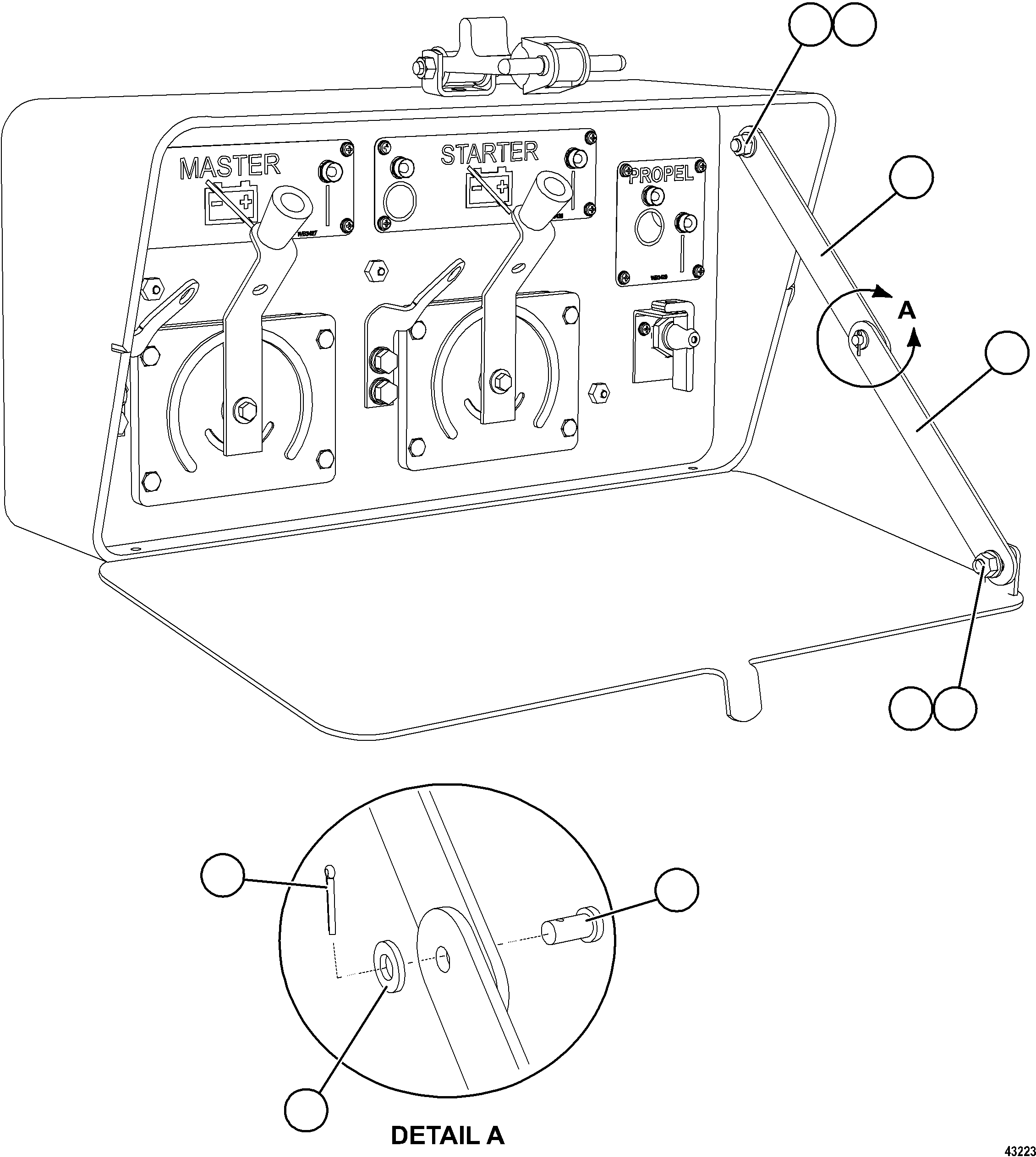 Komatsu parts book diagram for AFE73-V 980E-4 S/N A40166 - A40172  BUENAVISTA: ISOLATION BOX    3/3    58F-06-40111