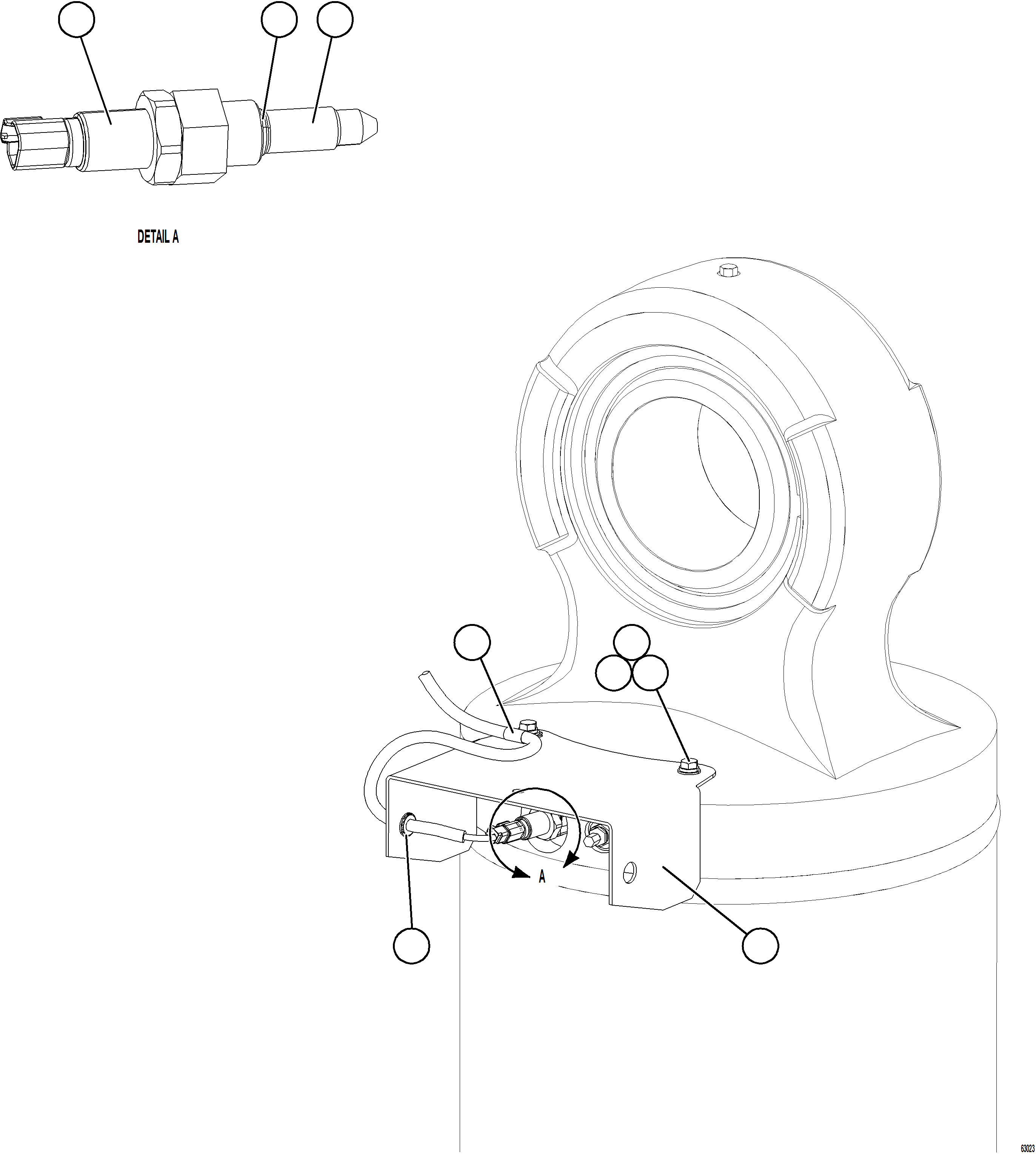 Komatsu parts book diagram for AFE73-V 980E-4 S/N A40166 - A40172  BUENAVISTA: PAYLOAD METER SENSORS - REAR SUSPENSIONS