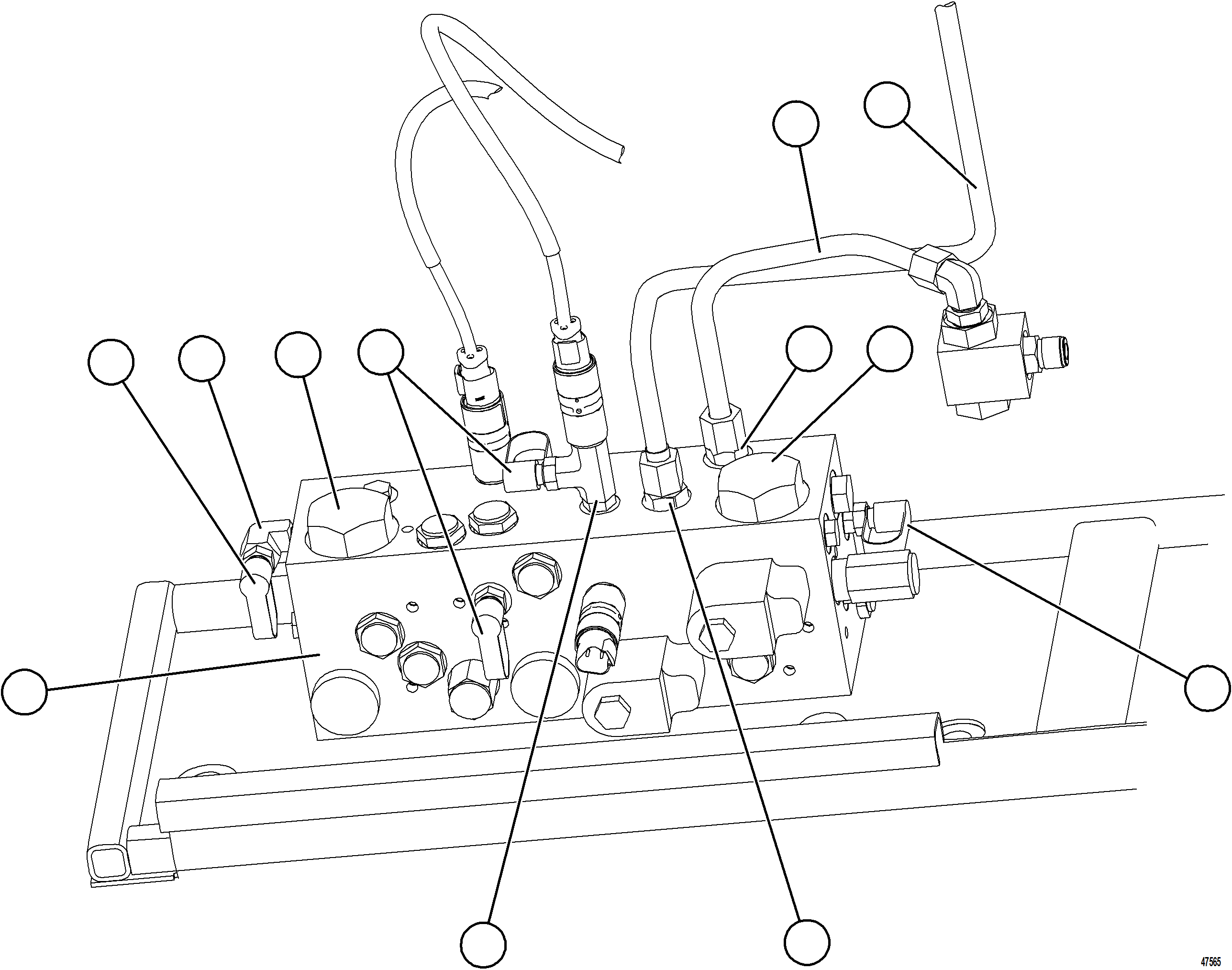 Komatsu parts book diagram for AFE73-V 980E-4 S/N A40166 - A40172  BUENAVISTA: BRAKE MANIFOLD PIPING
