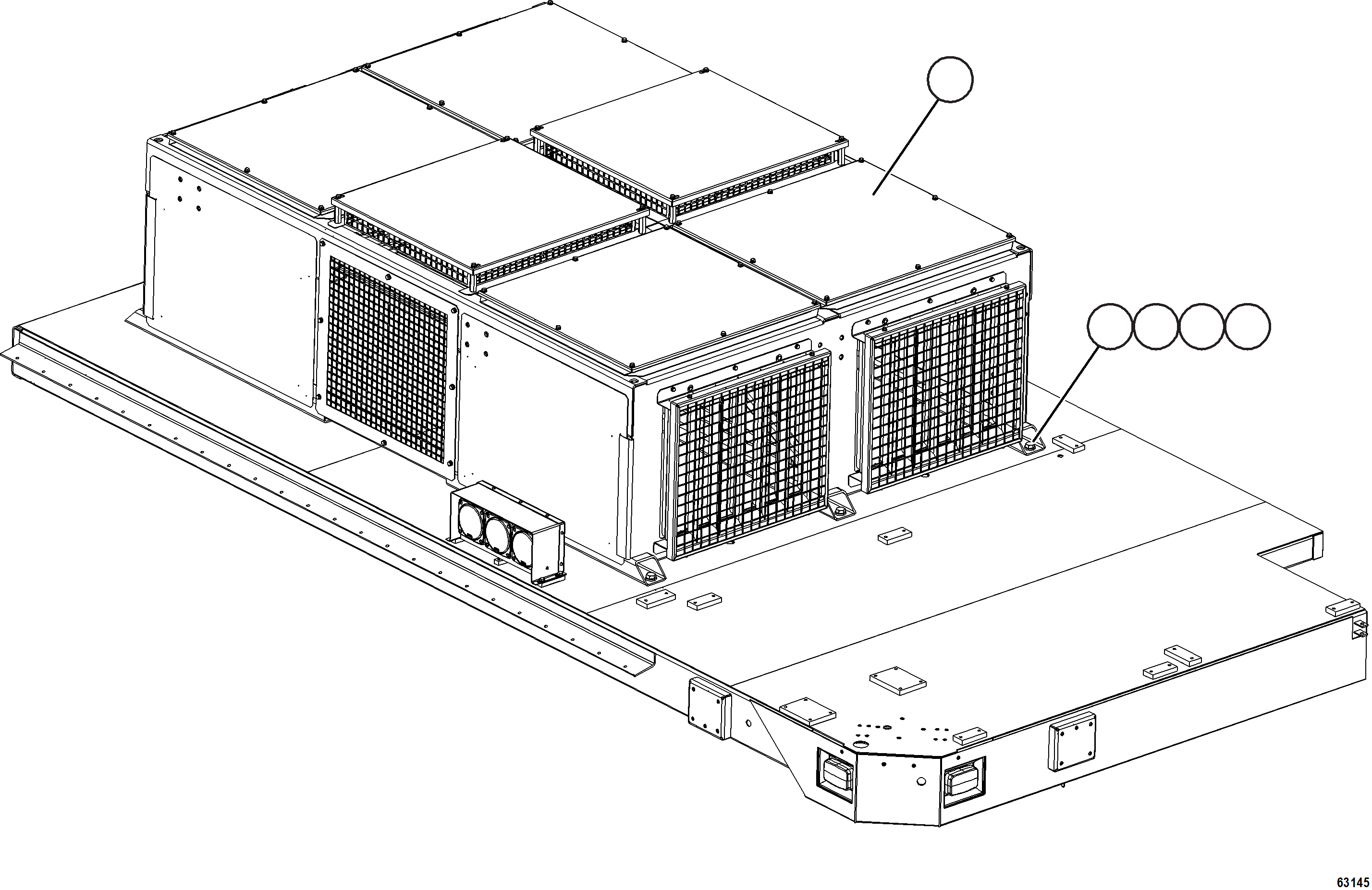 Komatsu parts book diagram for AFE73-V 980E-4 S/N A40166 - A40172  BUENAVISTA: RETARDING GRID INSTALLATION