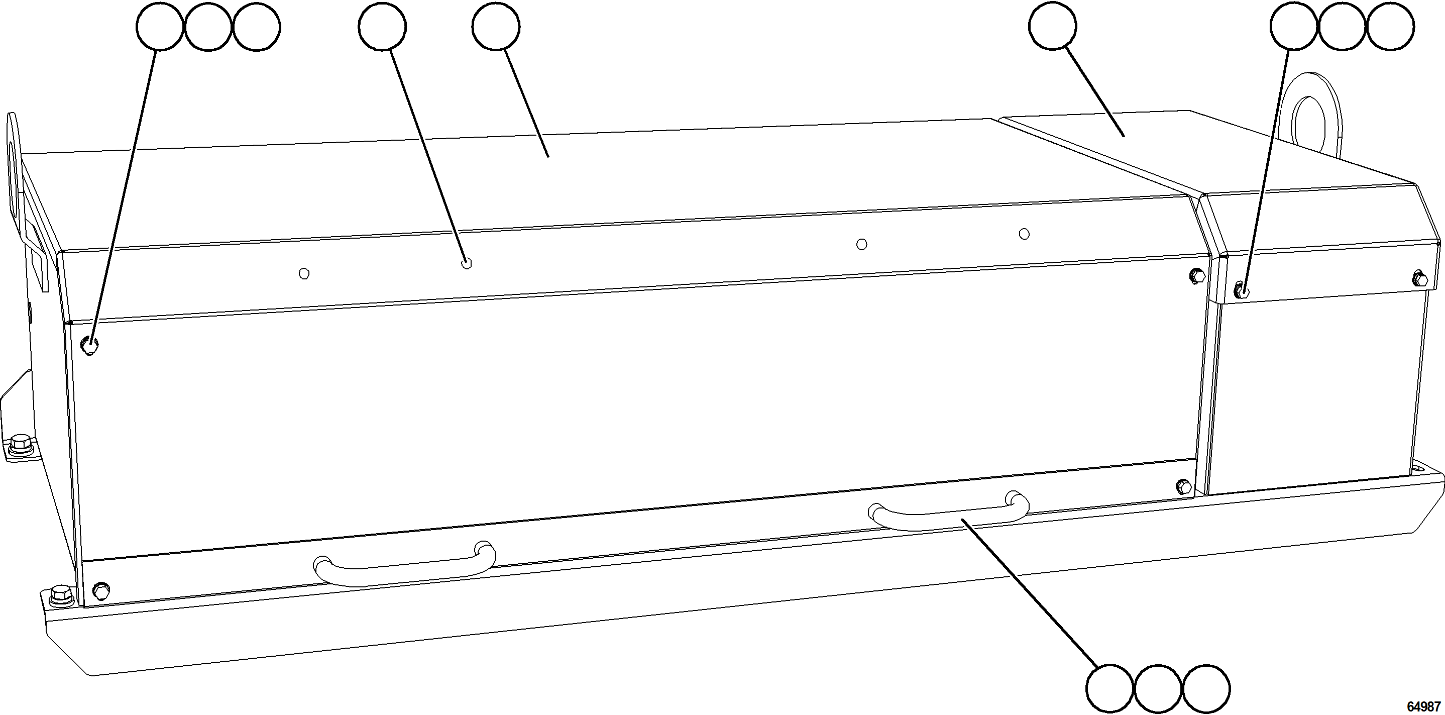 Dump Trucks Komatsu / AFE NEW / AFE75-AL 980E-5 S/N A50141  ESPERANZA SUR(afe75-al) / BATTERY BOX ASSEMBLY    1/7    58F-54-20972(E-004 : 64987)