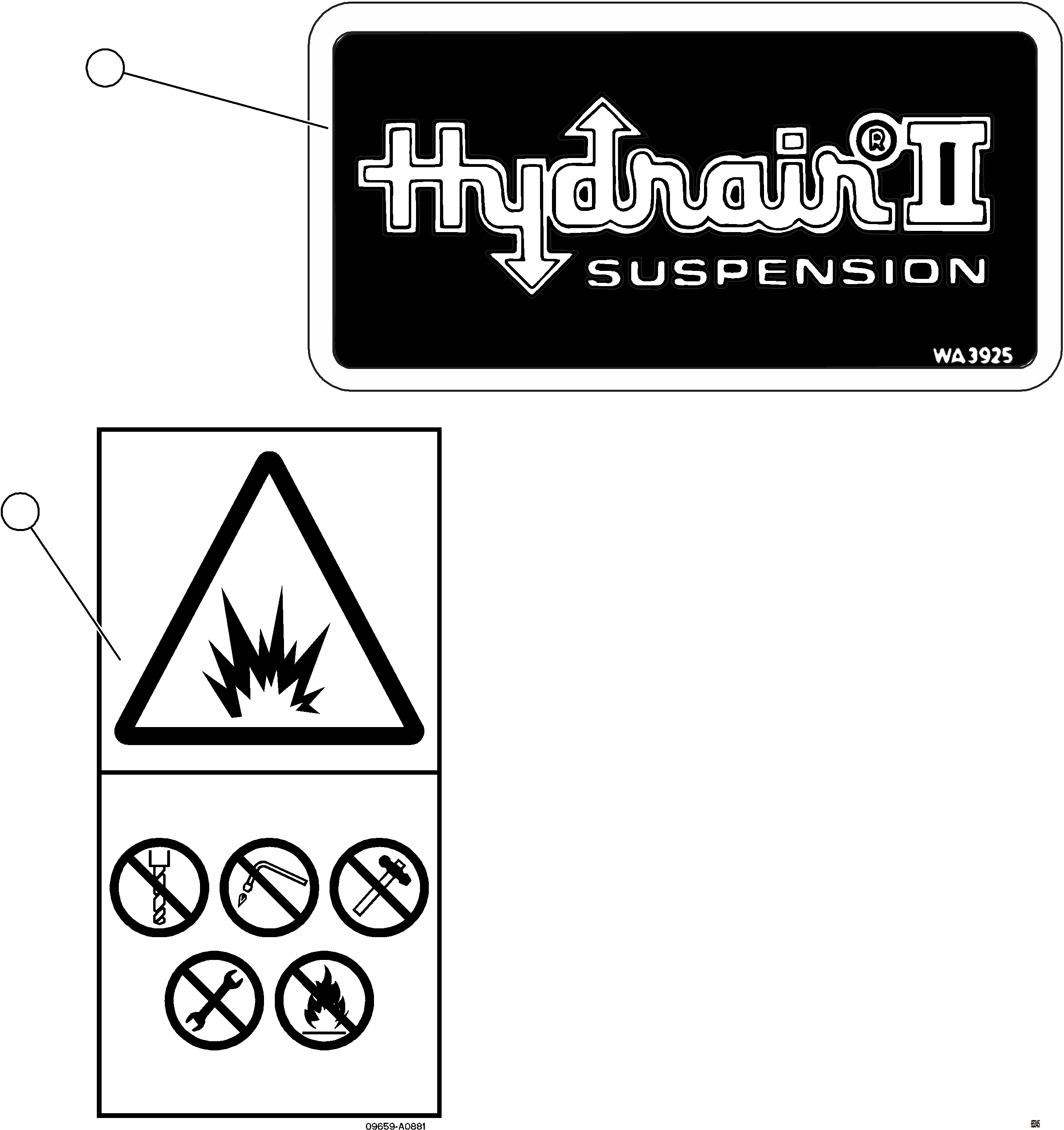 Dump Trucks Komatsu / AFE NEW / AFE75-AL 980E-5 S/N A50141  ESPERANZA SUR(afe75-al) / SAFETY LABELS    7/7(U-014 : 65345)