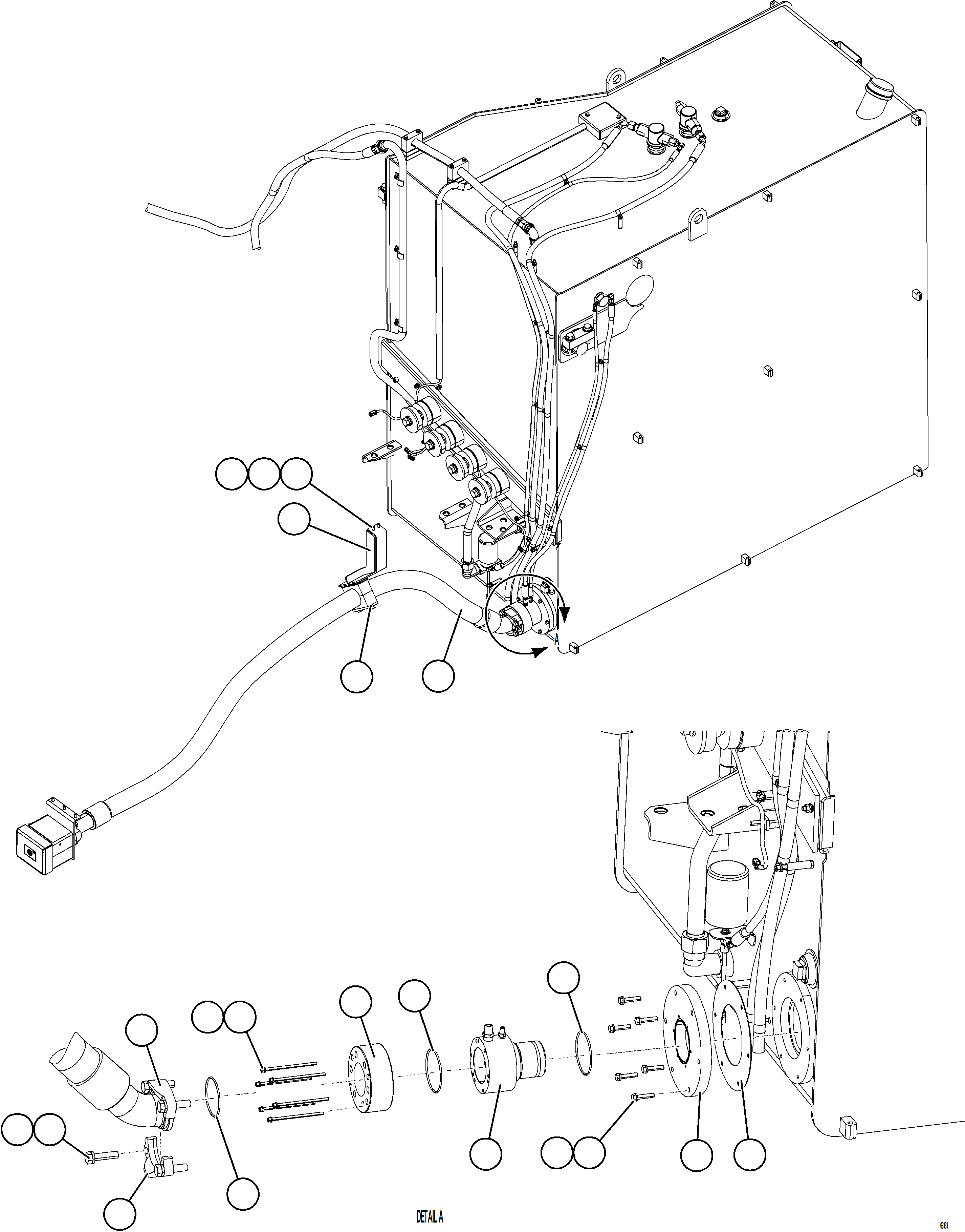 Komatsu parts book diagram for AFE75-AM 980E-5 S/N A50142 - A50143  SPENCE: FUEL TANK REMOTE FILL - LH    2/2
