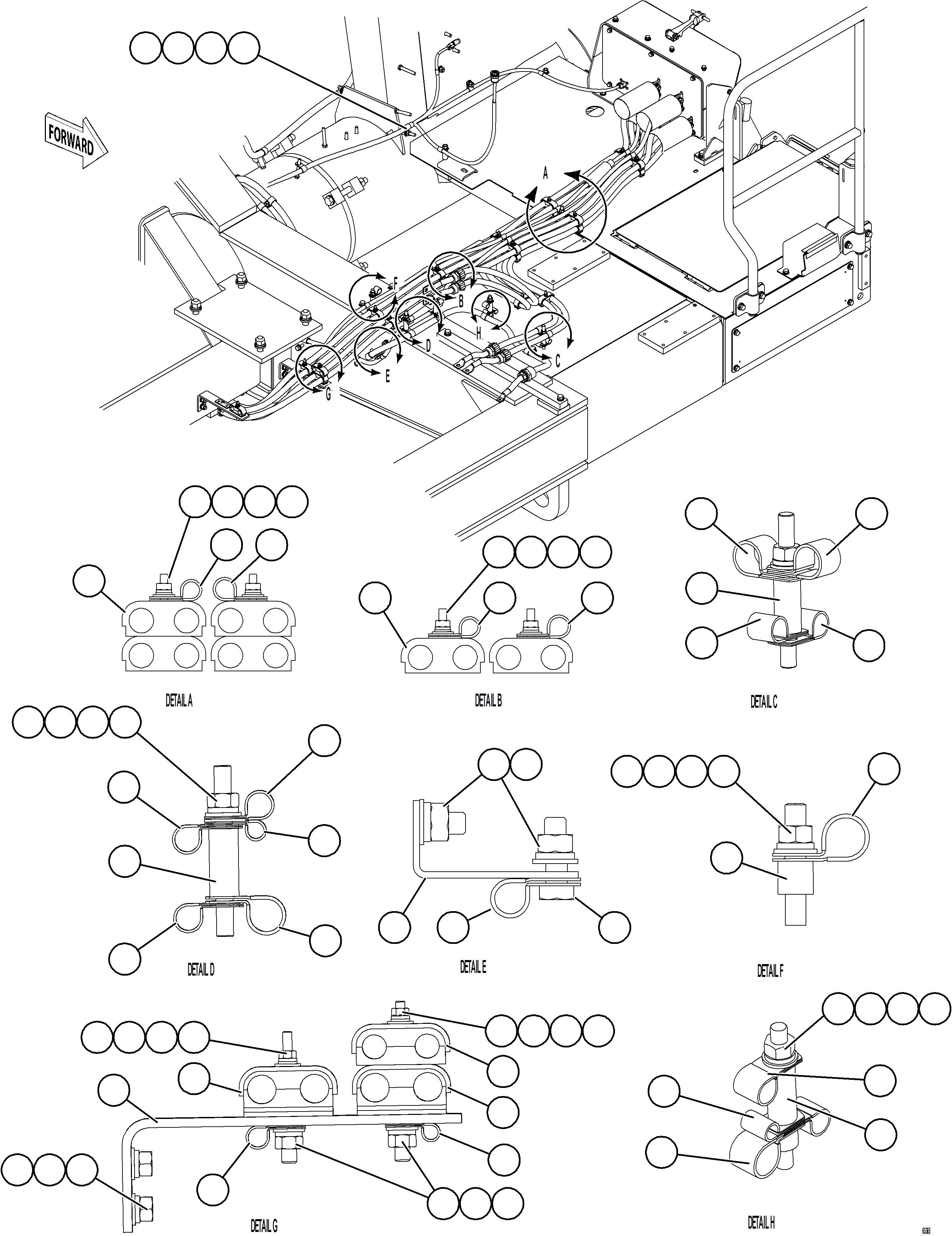 Komatsu parts book diagram for AFE75-AM 980E-5 S/N A50142 - A50143  SPENCE: ISOLATION BOX EXTERNAL WIRING    1/2