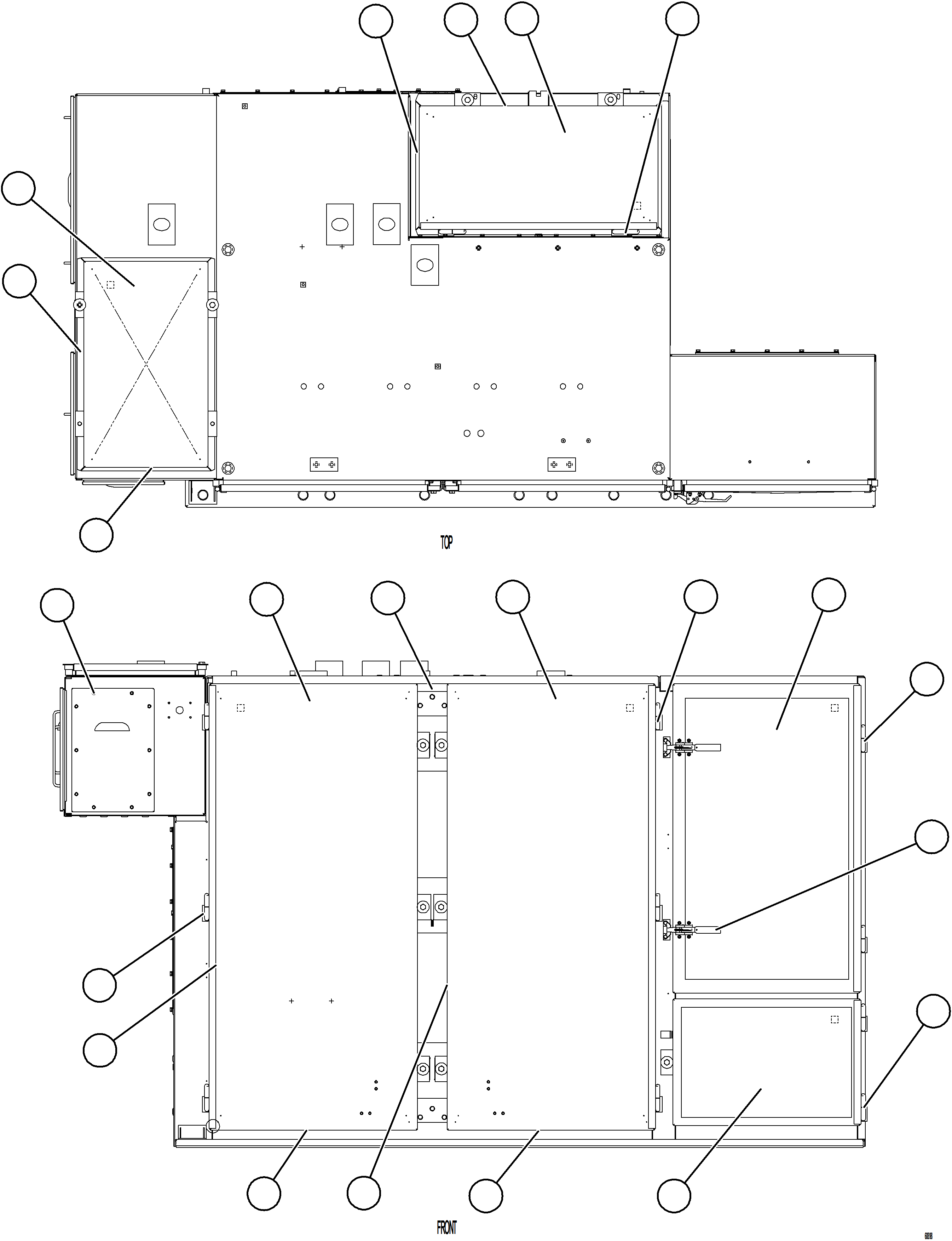 Komatsu parts book diagram for AFE75-AM 980E-5 S/N A50142 - A50143  SPENCE: CONTROL CABINET    14/17    58B-43-01760