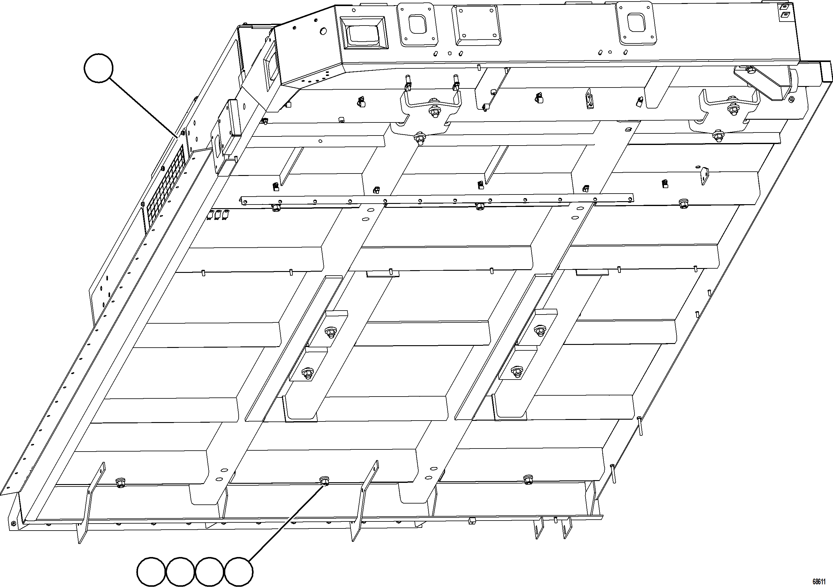 Komatsu parts book diagram for AFE75-AM 980E-5 S/N A50142 - A50143  SPENCE: RETARDING GRID INSTALLATION