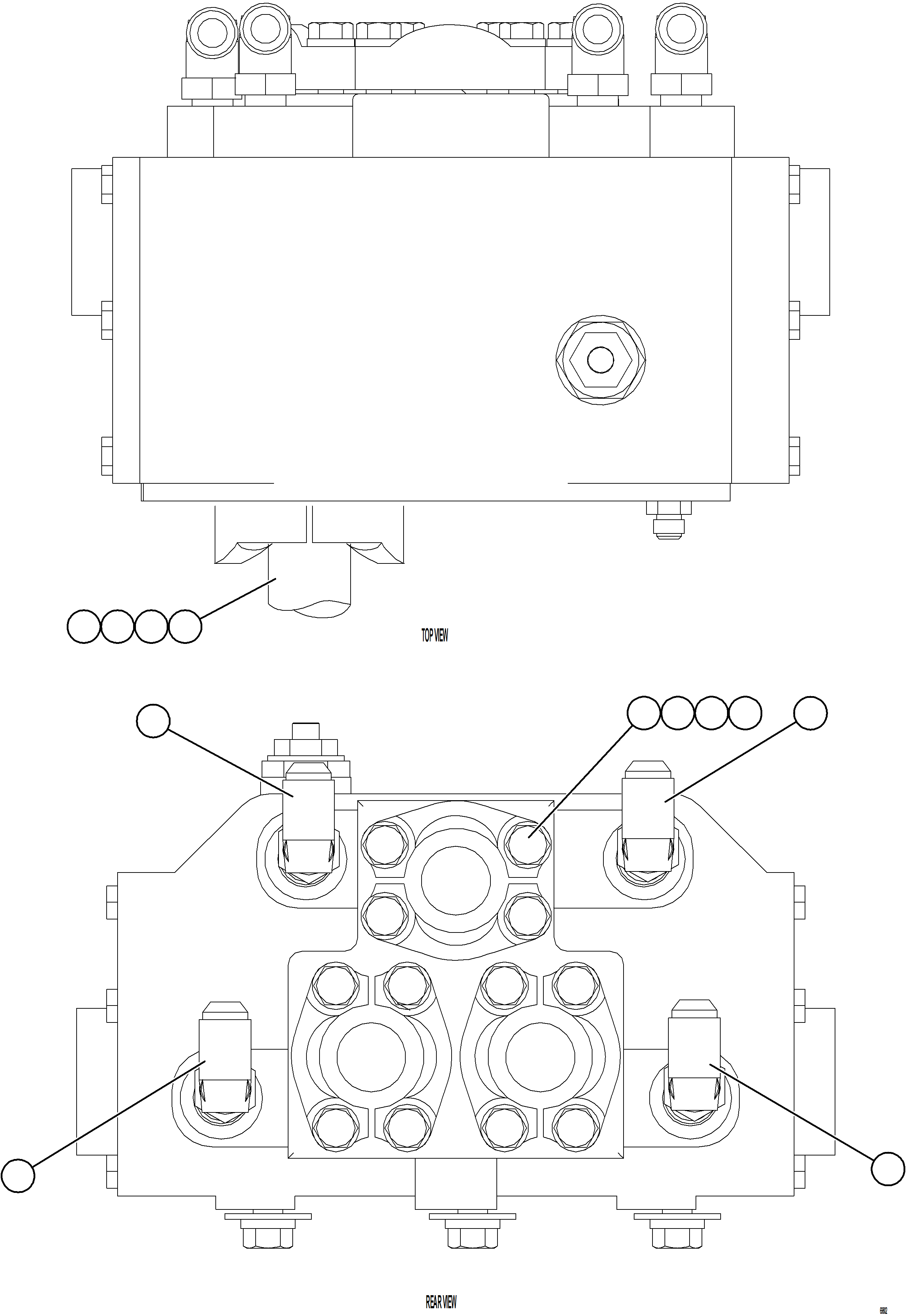 Komatsu parts book diagram for AFE75-AM 980E-5 S/N A50142 - A50143  SPENCE: FLOW AMPLIFIER HOSE FITTINGS