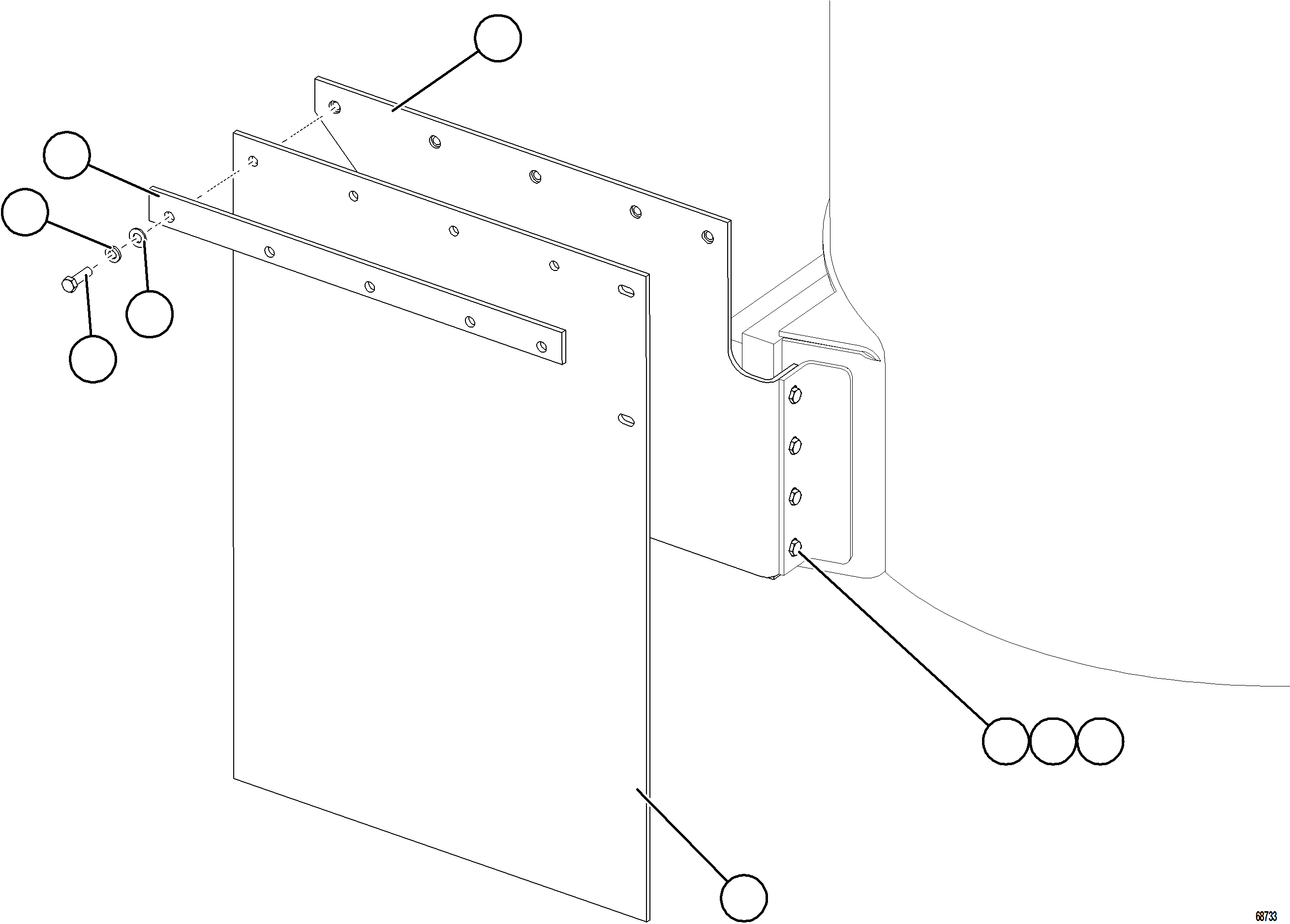 Komatsu parts book diagram for AFE75-AM 980E-5 S/N A50142 - A50143  SPENCE: HYDRAULIC TANK MUD FLAP (STANDARD)