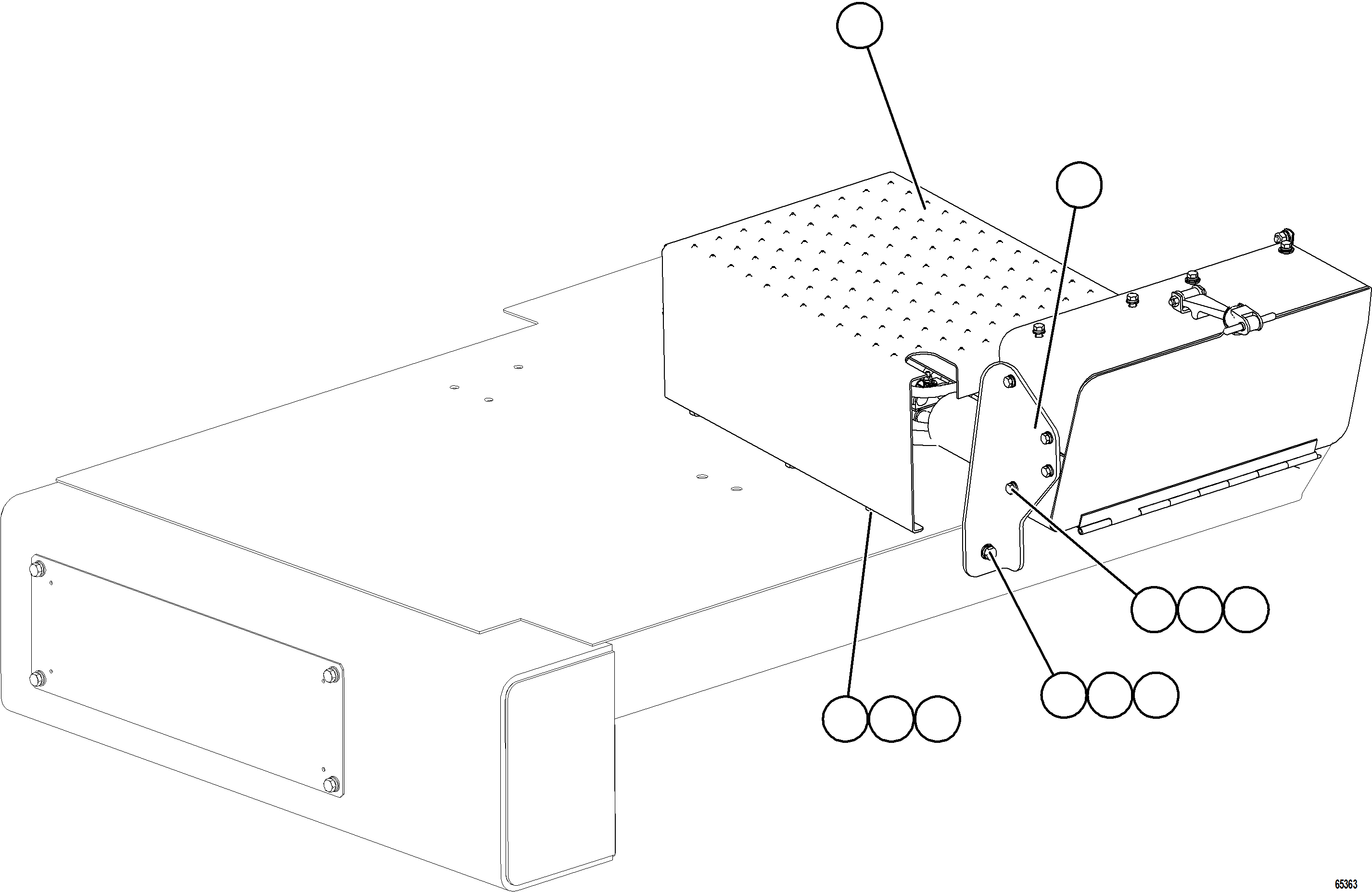 Komatsu parts book diagram for AFE75-AM 980E-5 S/N A50142 - A50143  SPENCE: ISOLATION BOX WIRING COVERS