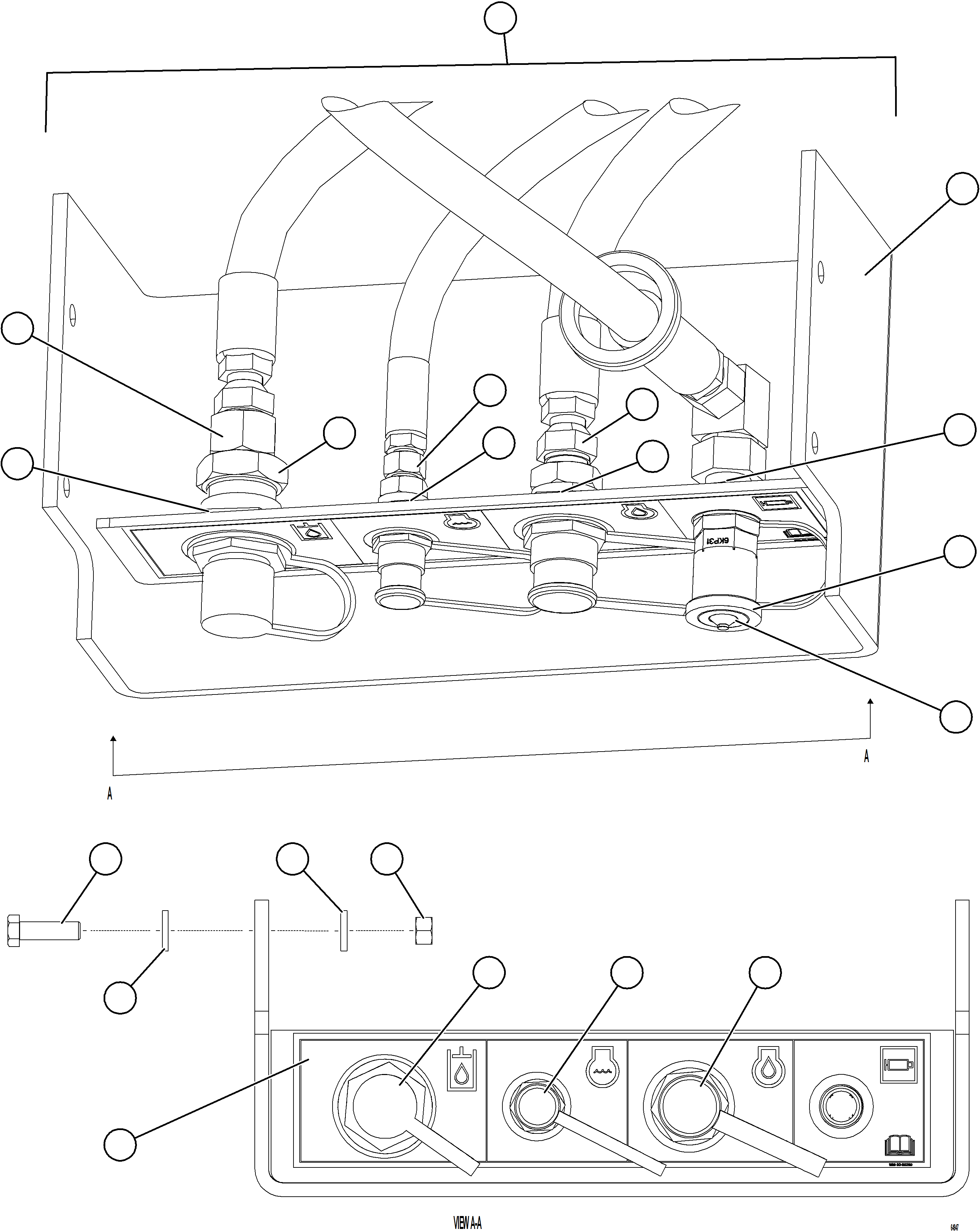Komatsu parts book diagram for AFE75-AM 980E-5 S/N A50142 - A50143  SPENCE: REMOTE SERVICE CENTER    3/3