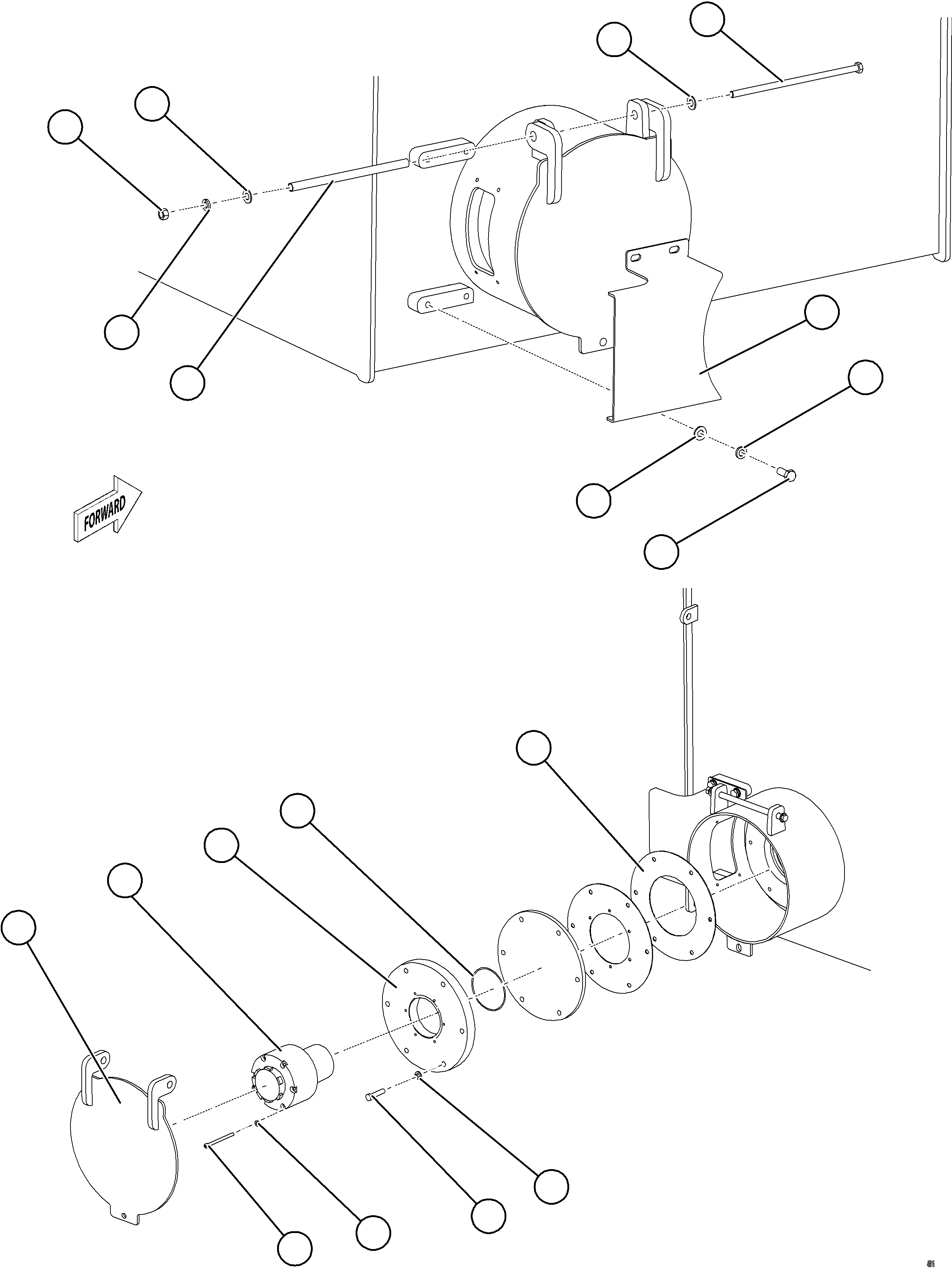 Komatsu parts book diagram for AFE75-AZ 980E-5 S/N A50184,A50189,A50197 - A50199,A50201 - A50202,A50205 - A50212,A50214 - A50220  SMS: FUEL TANK REMOTE FILL - RH