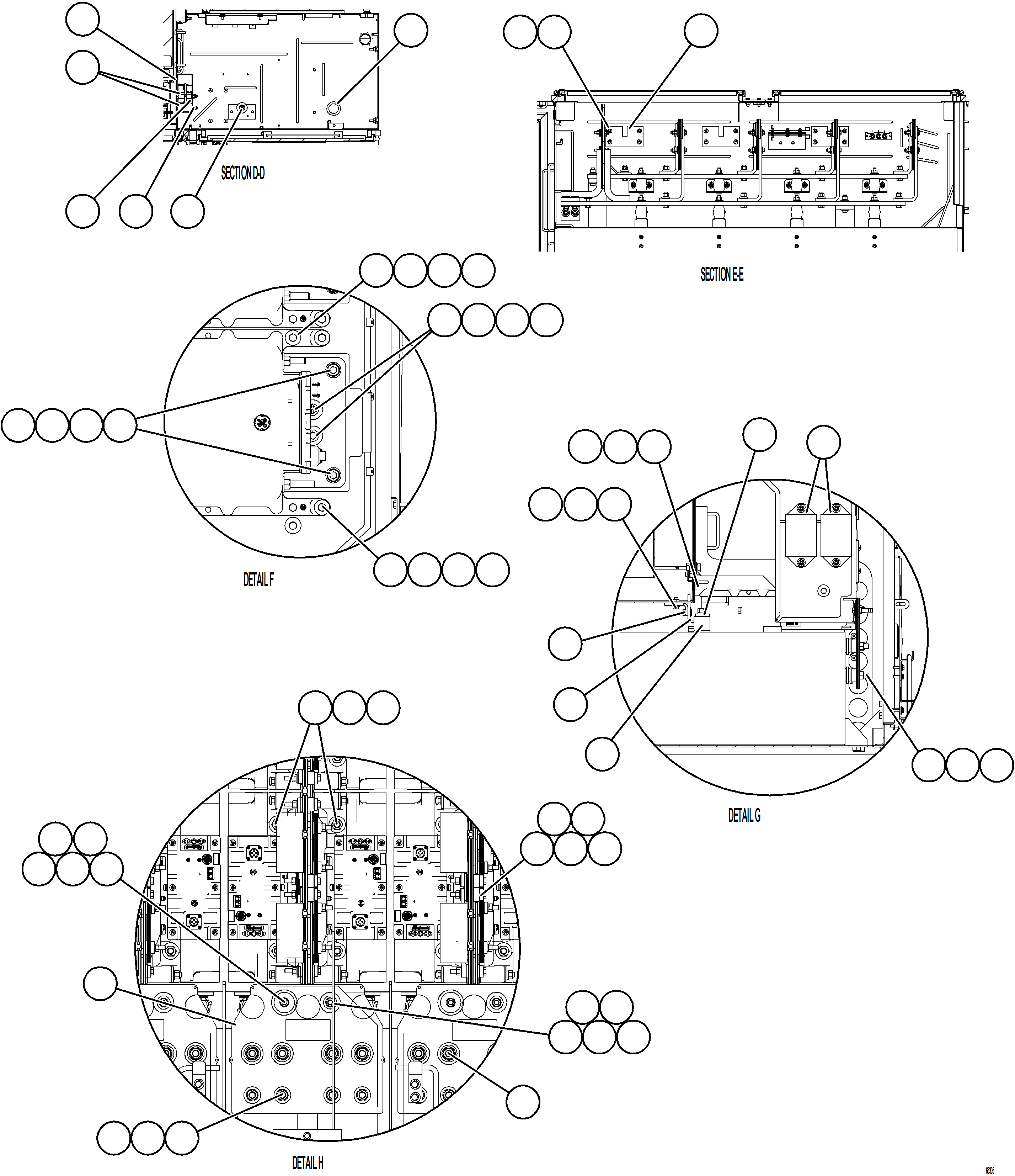 Komatsu parts book diagram for AFE75-BA 980E-5 S/N A50186 - A50187,A50192 - A50194  KMEX: CONTROL CABINET    5/17
