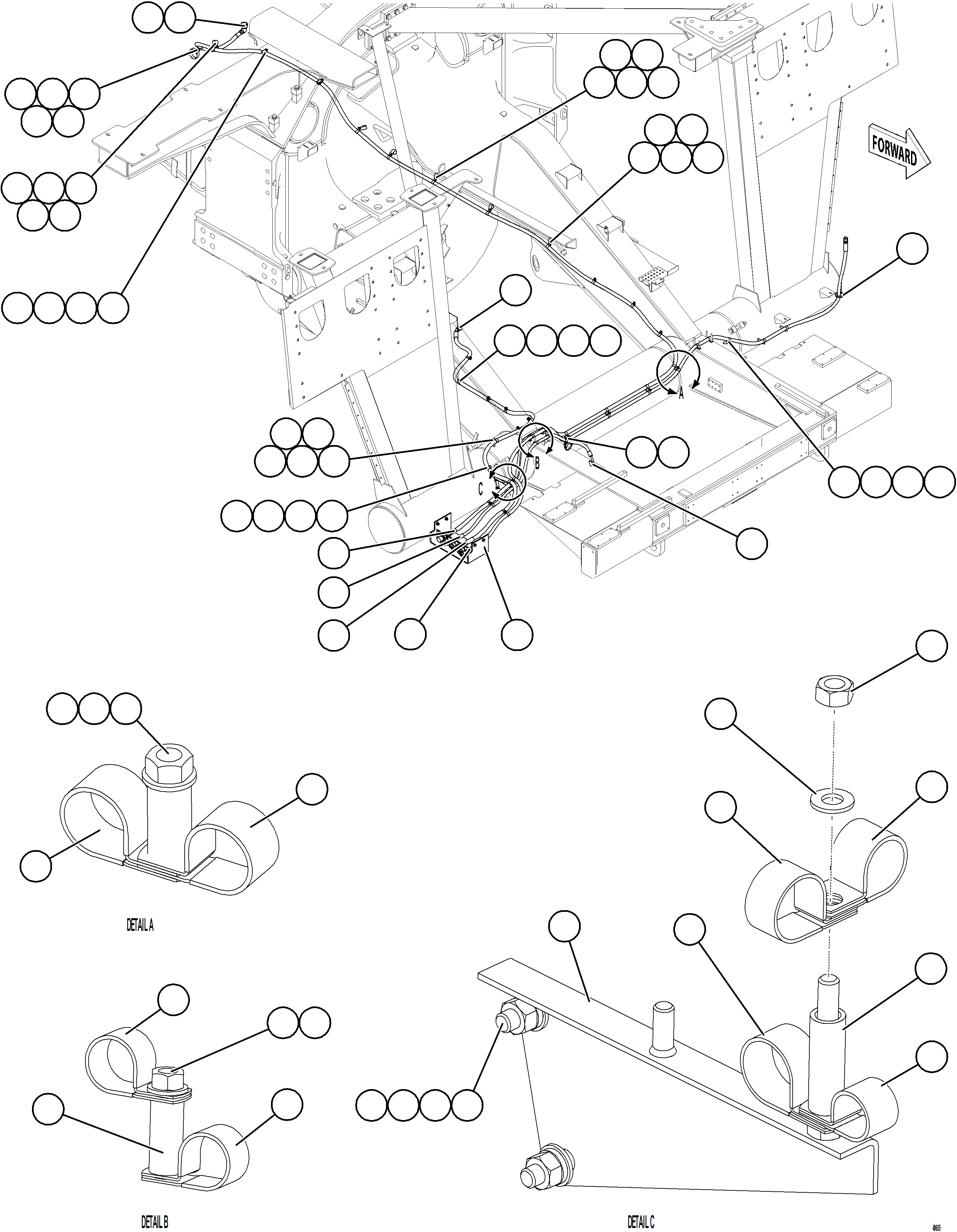 Komatsu parts book diagram for AFE75-BA 980E-5 S/N A50186 - A50187,A50192 - A50194  KMEX: REMOTE SERVICE CENTER    1/2