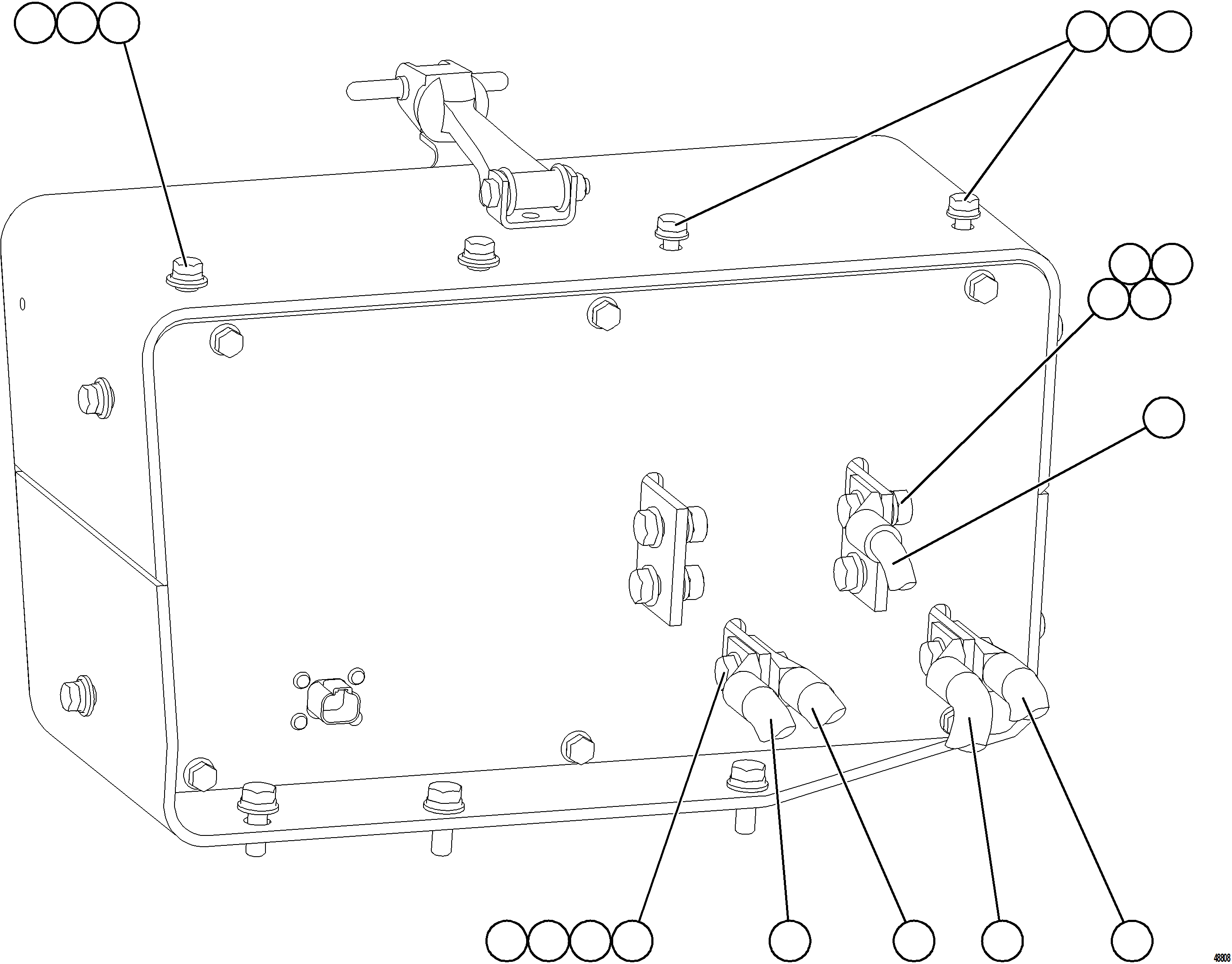 Komatsu parts book diagram for AFE75-BC 980E-5 S/N A50221  KCH: ISOLATION BOX EXTERNAL WIRING    2/2