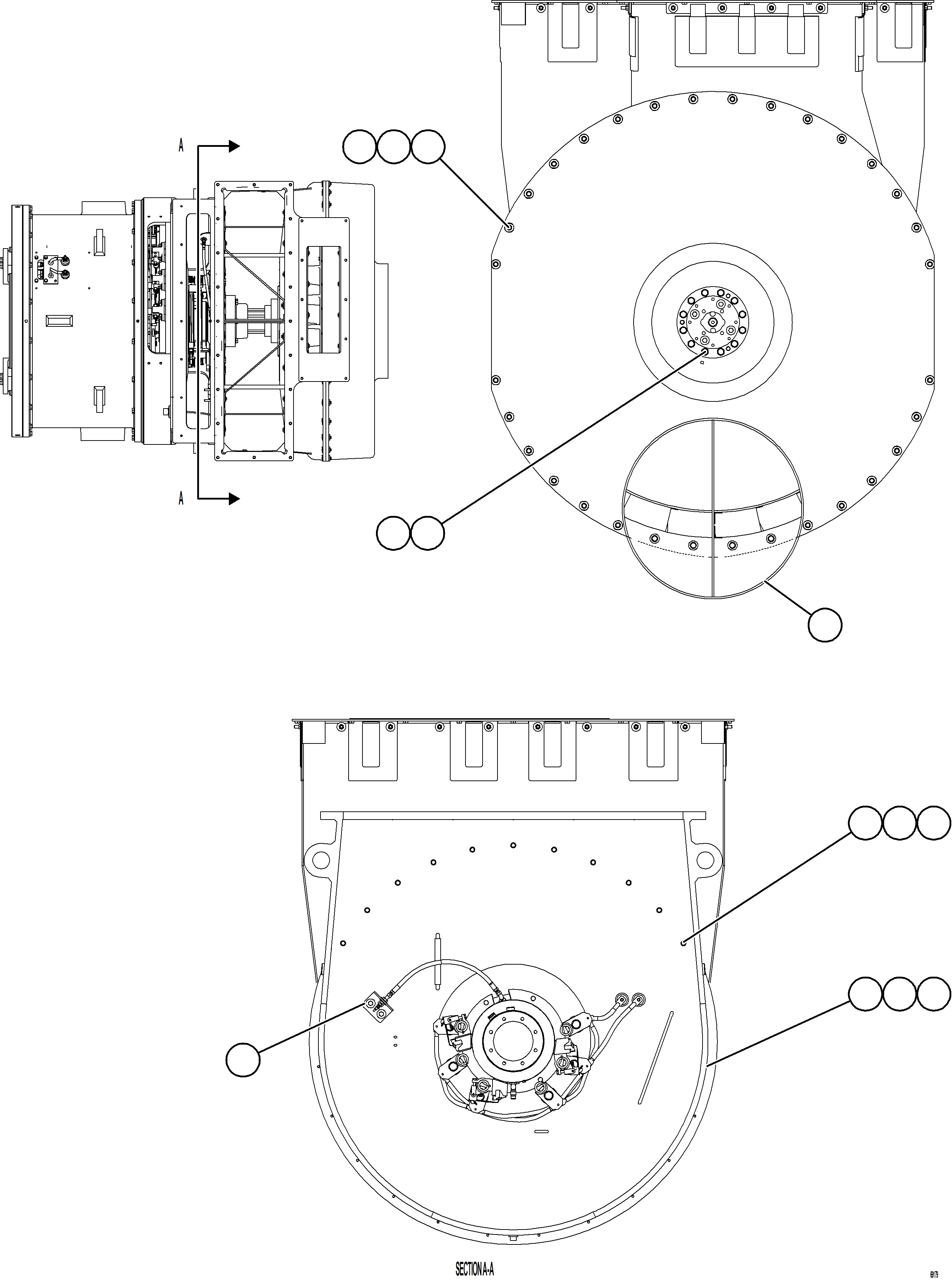 Komatsu parts book diagram for AFE75-BC 980E-5 S/N A50221  KCH: ALTERNATOR ASSEMBLY    4/6