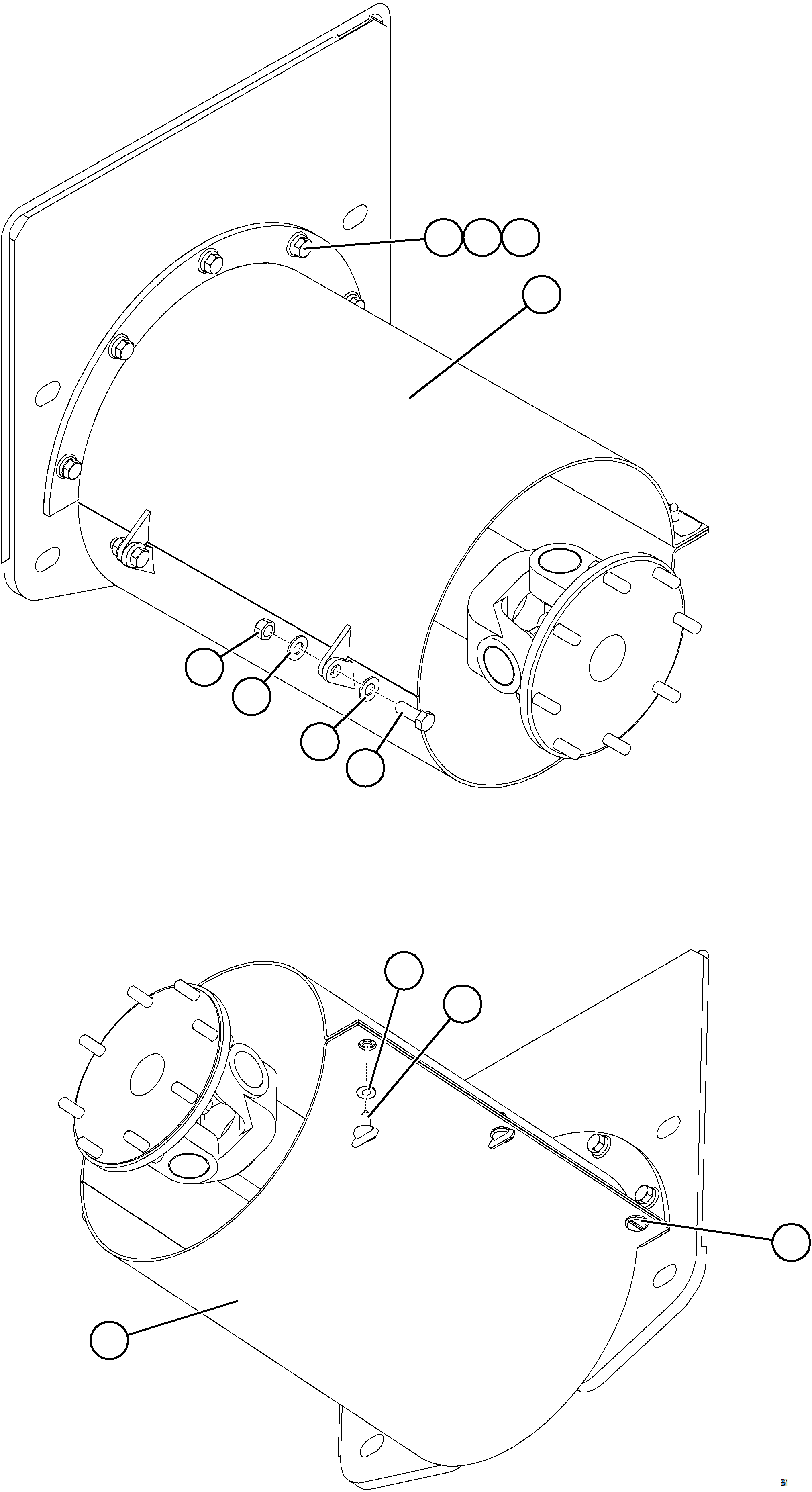 Komatsu parts book diagram for AFE75-BC 980E-5 S/N A50221  KCH: DRIVESHAFT GUARDS
