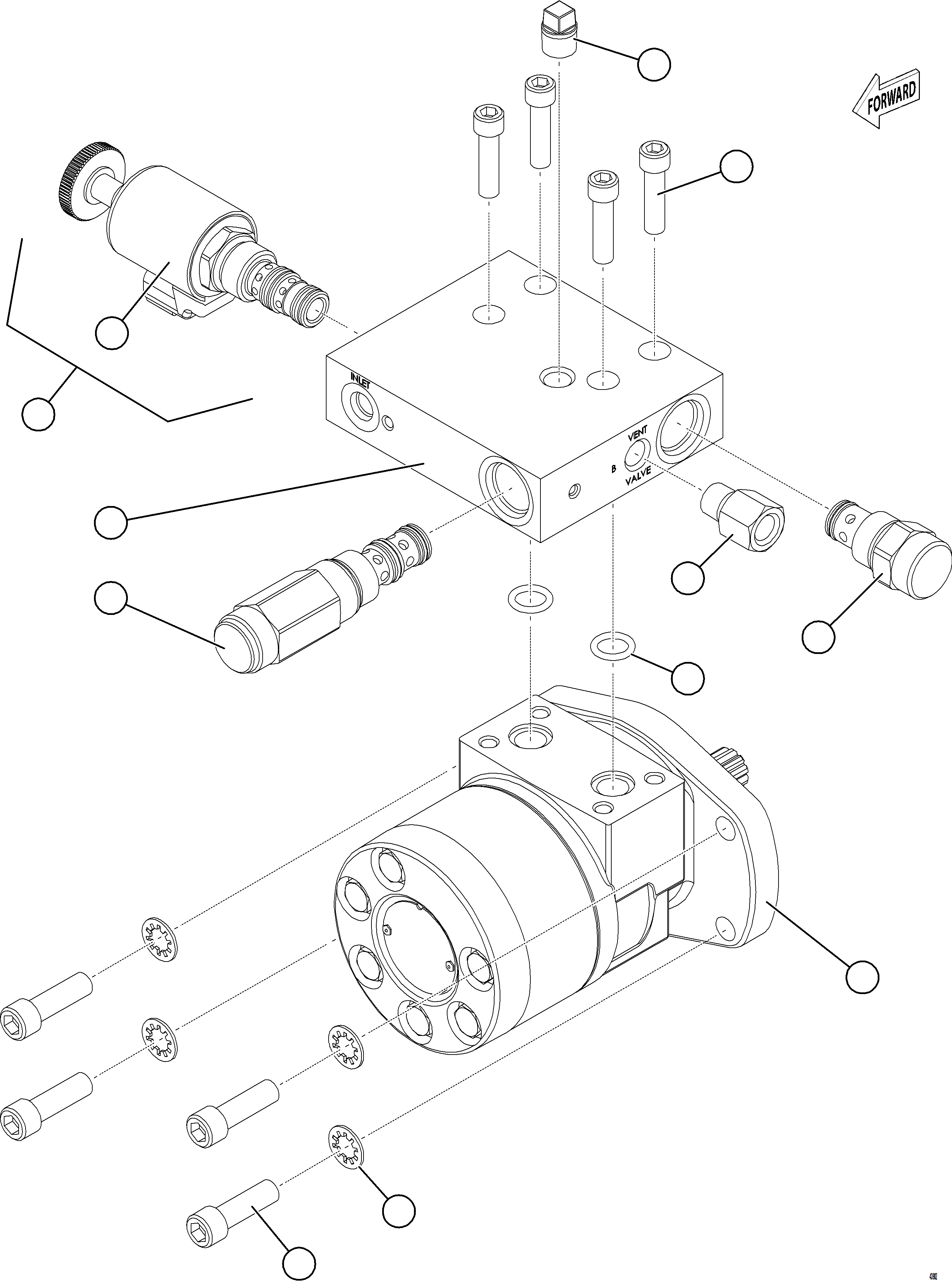 Komatsu parts book diagram for AFE75-BK 980E-5 S/N A50255 - A50256,A50257,A50260 - A50269,A50271 - A50273  KNA: LUBE PUMP ASSEMBLY    2/3