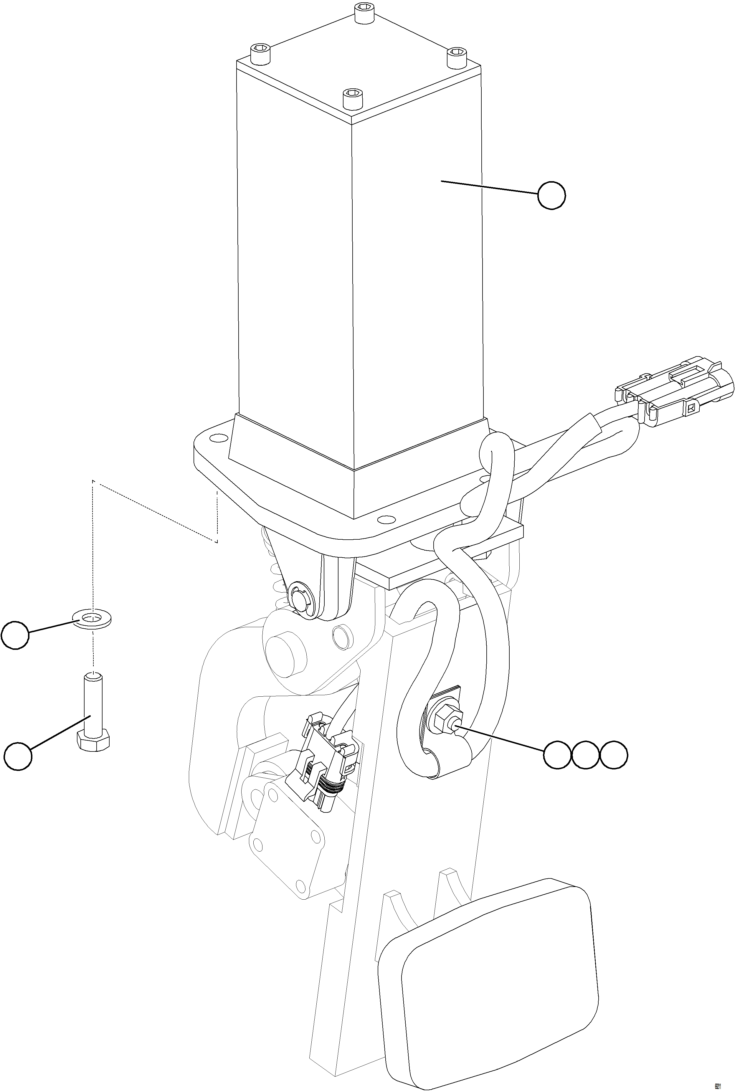 Komatsu parts book diagram for AFE75-V 980E-5 S/N A50069 - A50070  ANTAPACCAY: BRAKE VALVE INSTALLATION