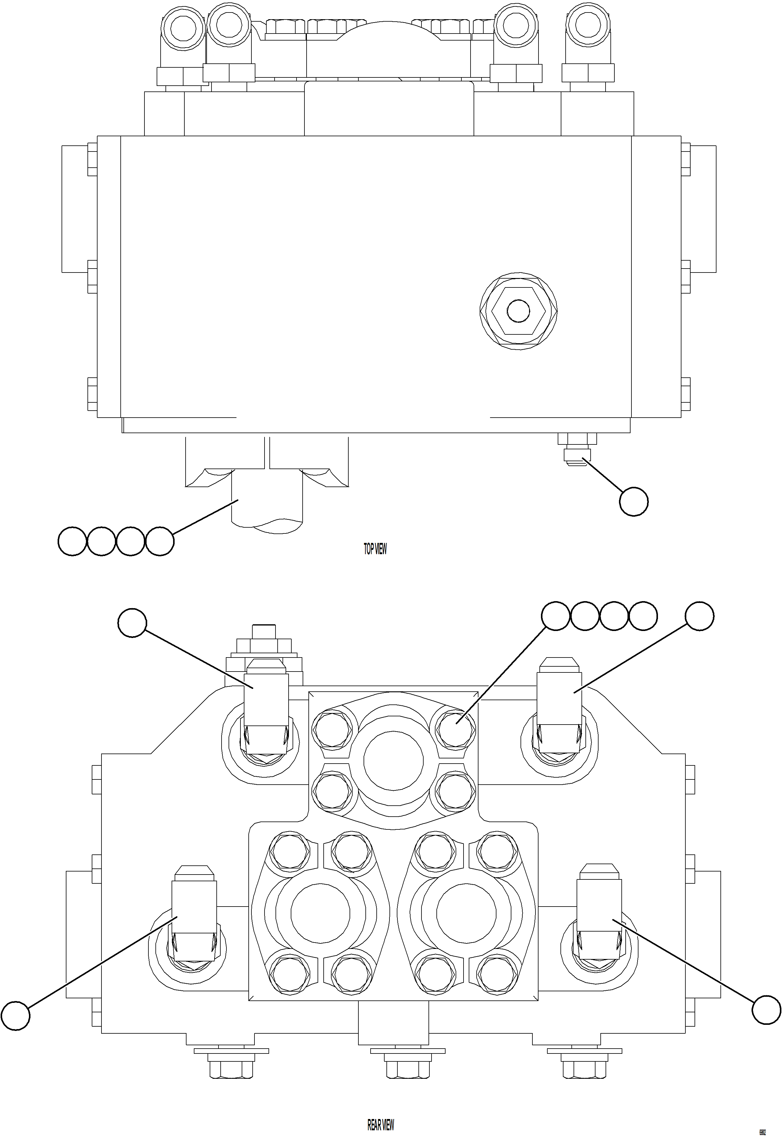 Komatsu parts book diagram for AFE75-V 980E-5 S/N A50069 - A50070  ANTAPACCAY: FLOW AMPLIFIER HOSE FITTINGS