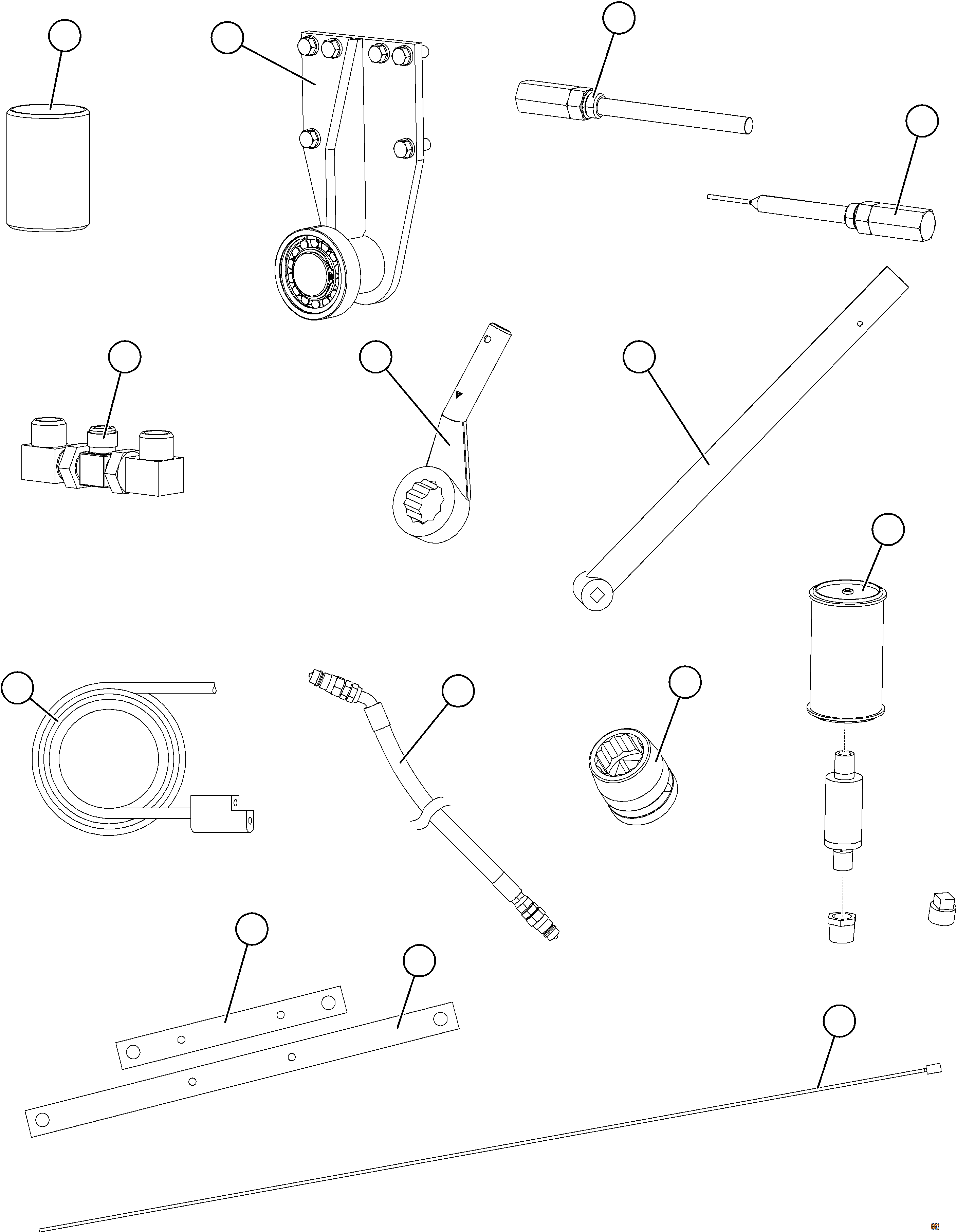 Komatsu parts book diagram for AFE75-V 980E-5 S/N A50069 - A50070  ANTAPACCAY: SPECIAL TOOL GROUP