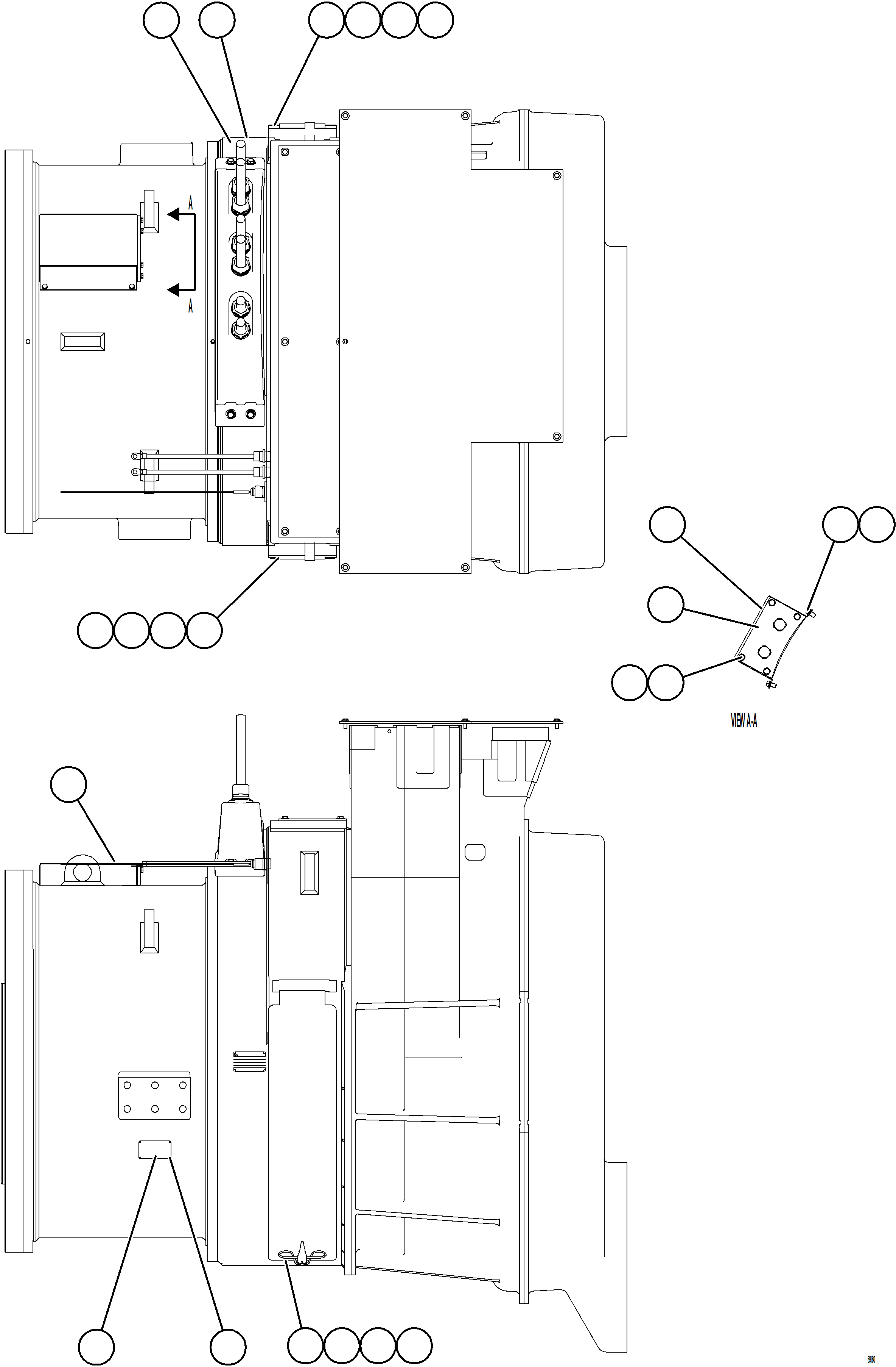 Komatsu parts book diagram for AFE75-W 980E-5 S/N A50071 - A50079  ESPERANZA SUR: ALTERNATOR ASSEMBLY    5/6    58B-06-10362