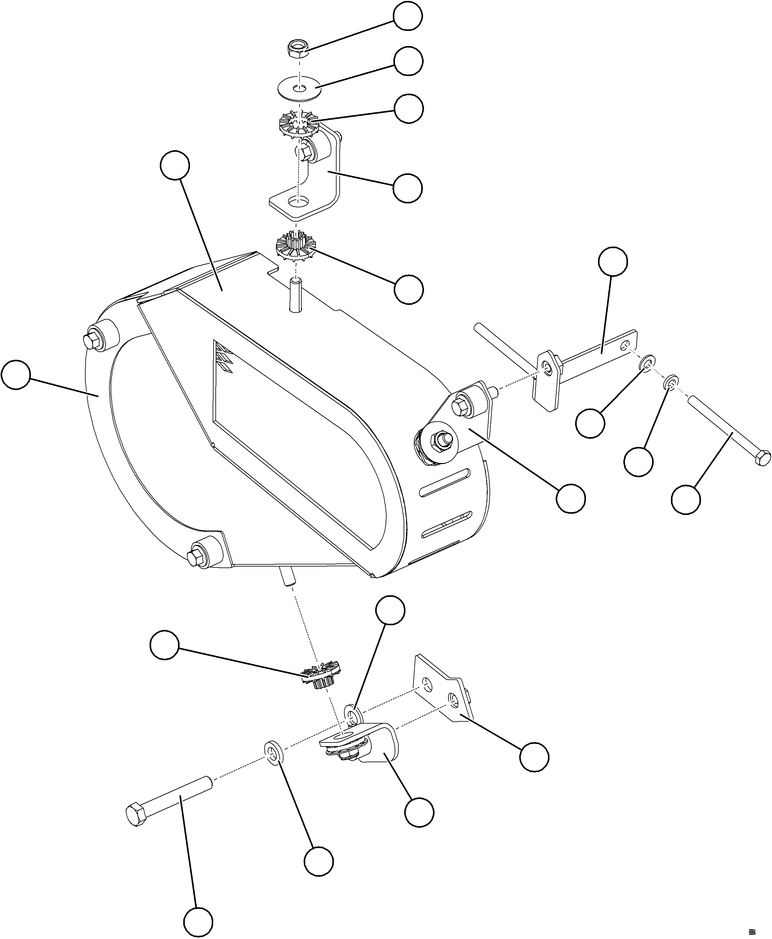 Komatsu parts book diagram for AFE75-W 980E-5 S/N A50071 - A50079  ESPERANZA SUR: A/C COMPRESSOR GUARD