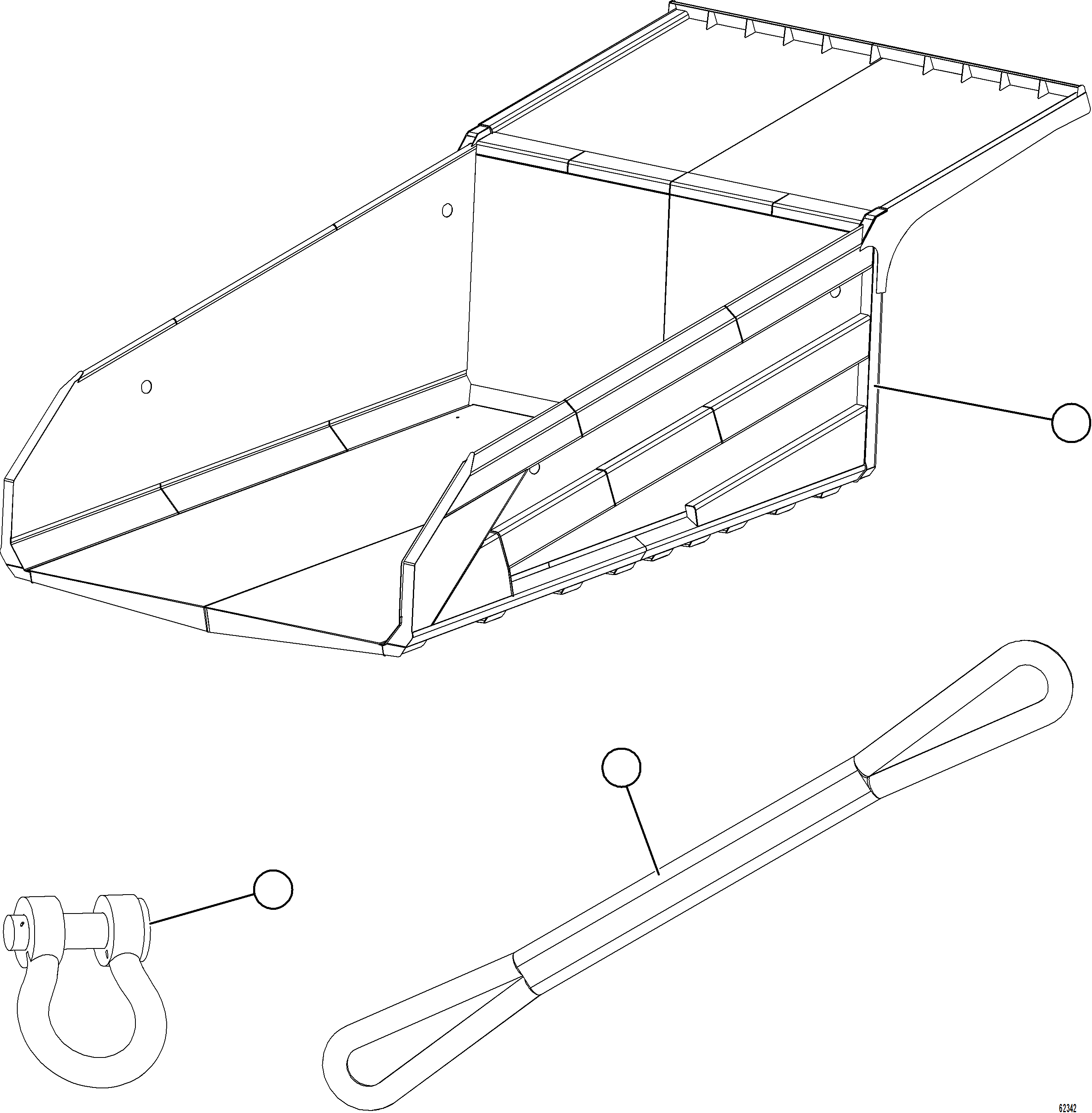 Komatsu parts book diagram for AFE75-W 980E-5 S/N A50071 - A50079  ESPERANZA SUR: BODY RETENTION SLING