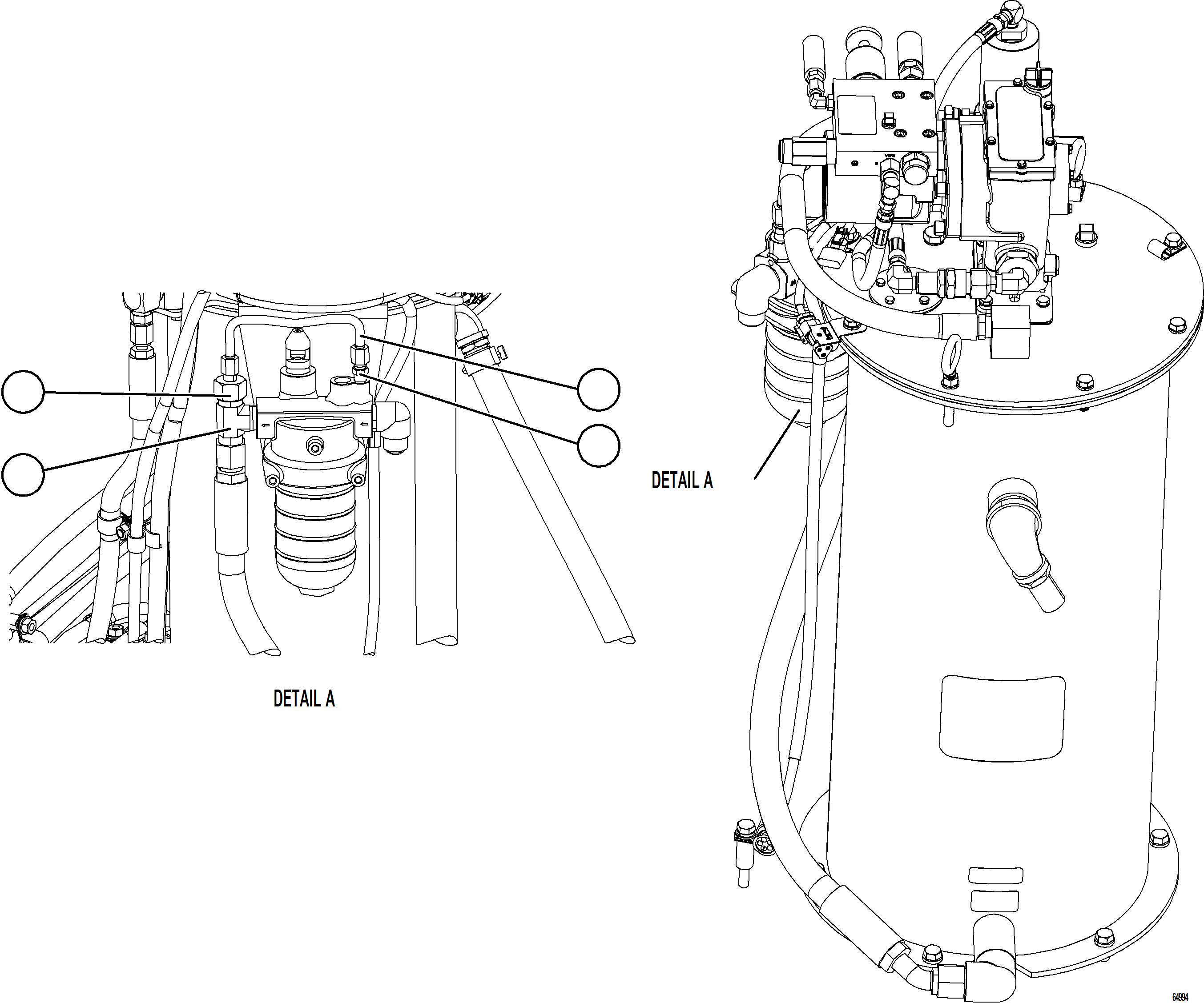 Komatsu parts book diagram for AFE75-W 980E-5 S/N A50071 - A50079  ESPERANZA SUR: LUBRICATION PUMP SUB-ASSEMBLY    2/2