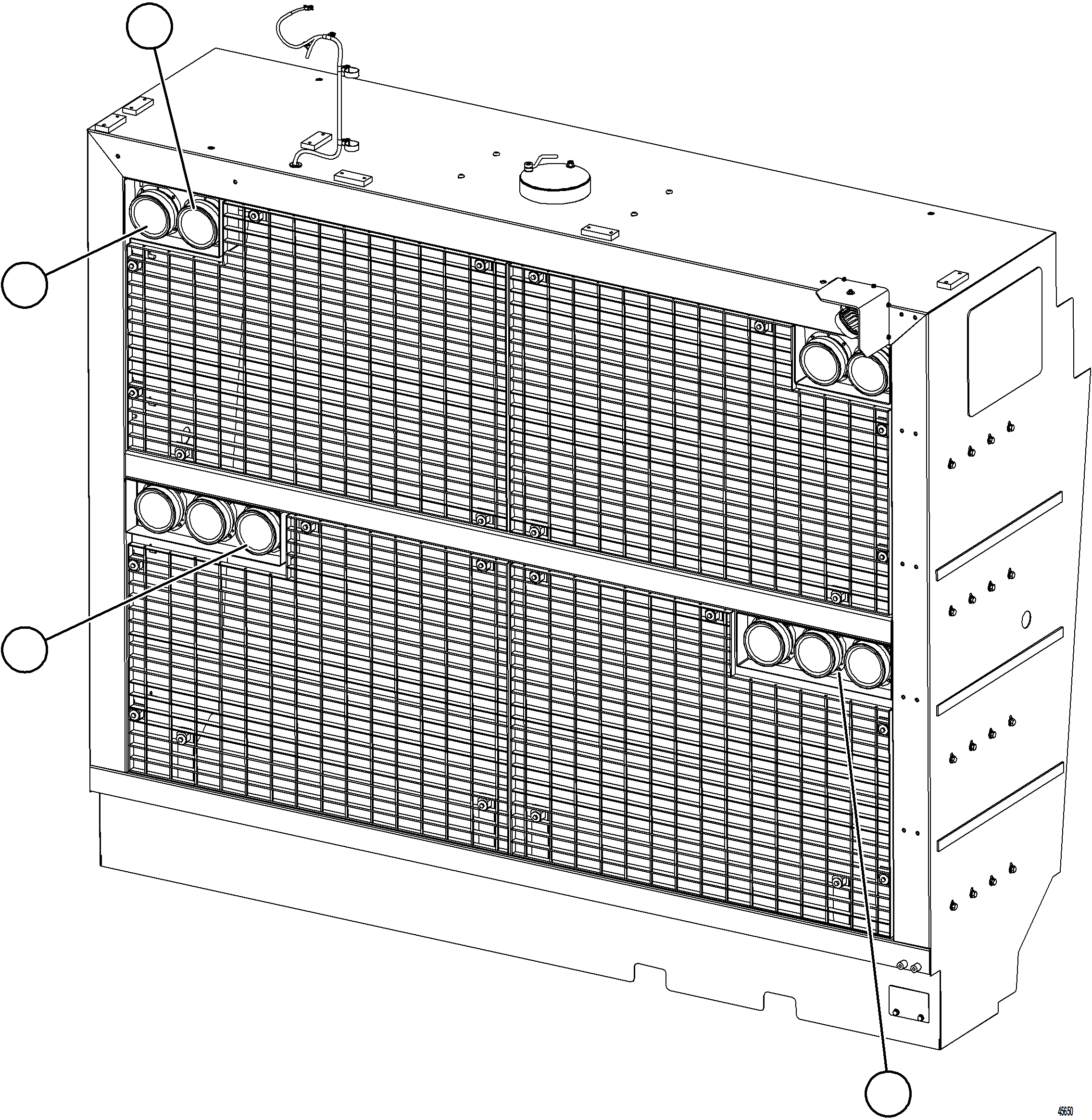 Komatsu parts book diagram for AFE77-AH 830E-5 S/N A50088 - A50098  BMA STOCK: HEADLIGHTS & FOG LIGHTS
