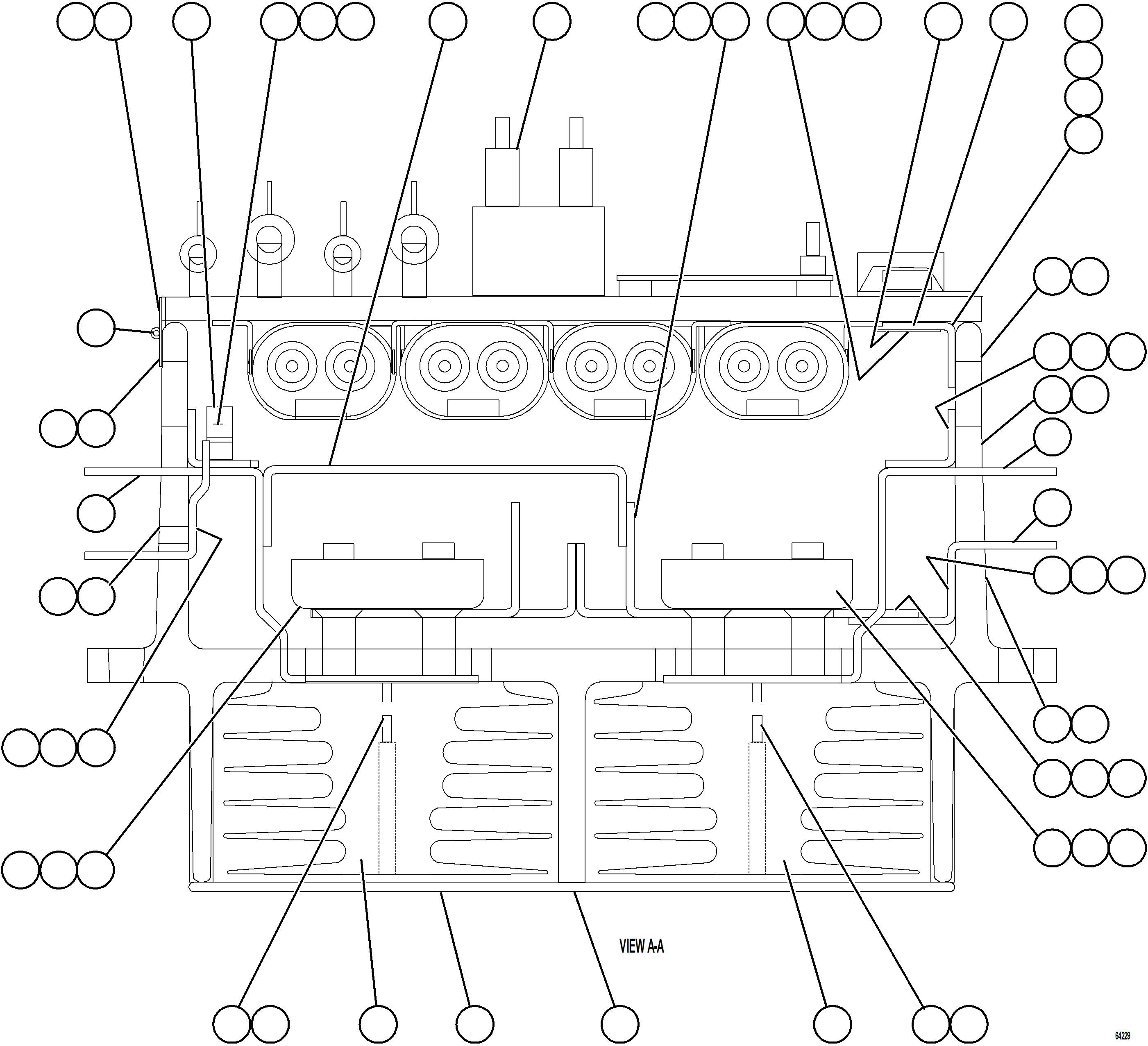 Komatsu parts book diagram for AFE77-AH 830E-5 S/N A50088 - A50098  BMA STOCK: AFSE PANEL    2/2    58B-43-00220