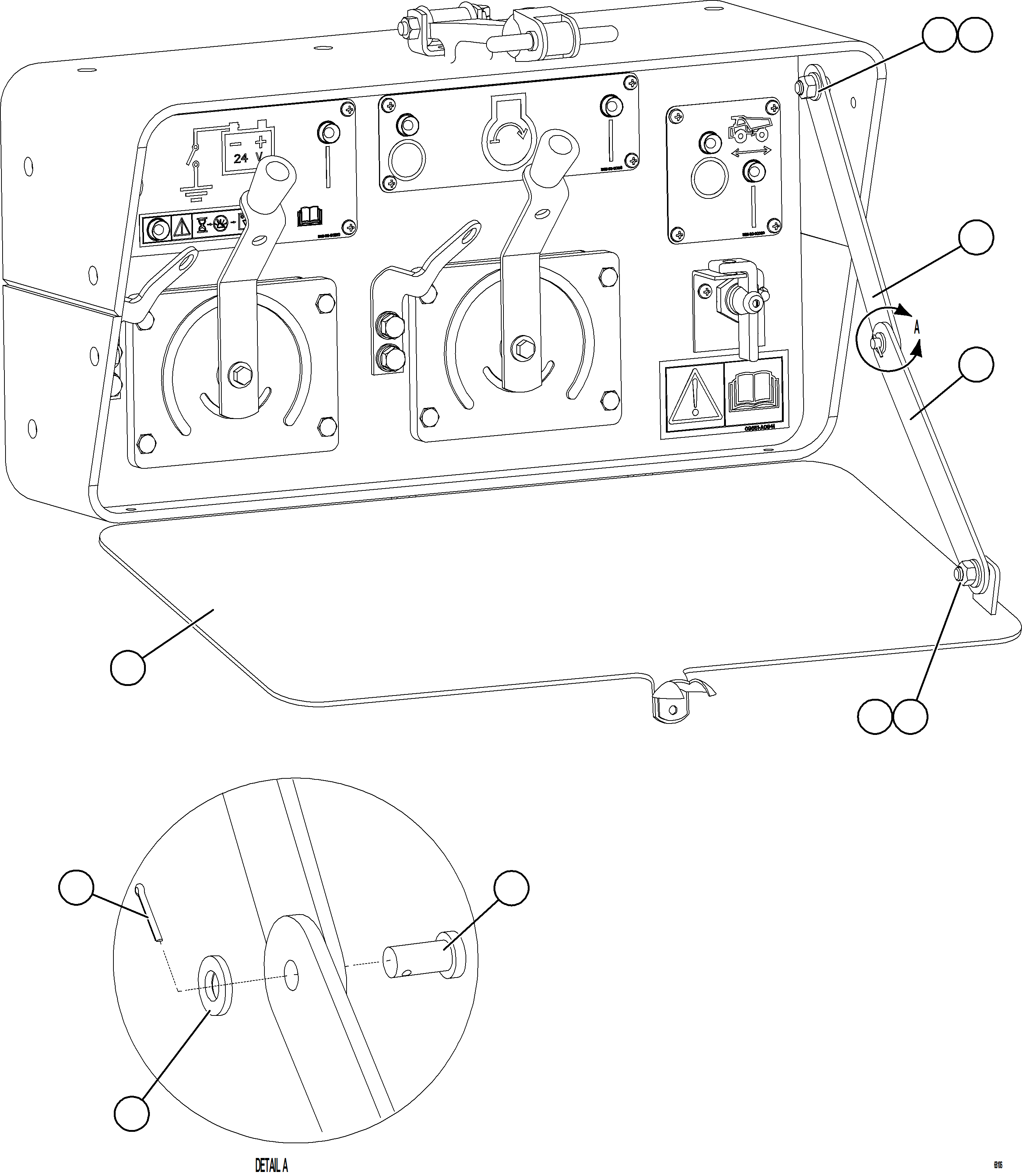 Komatsu parts book diagram for AFE77-AJ 830E-5 S/N A50100 - A50101  MANTOS COPPER: ISOLATION BOX    3/3